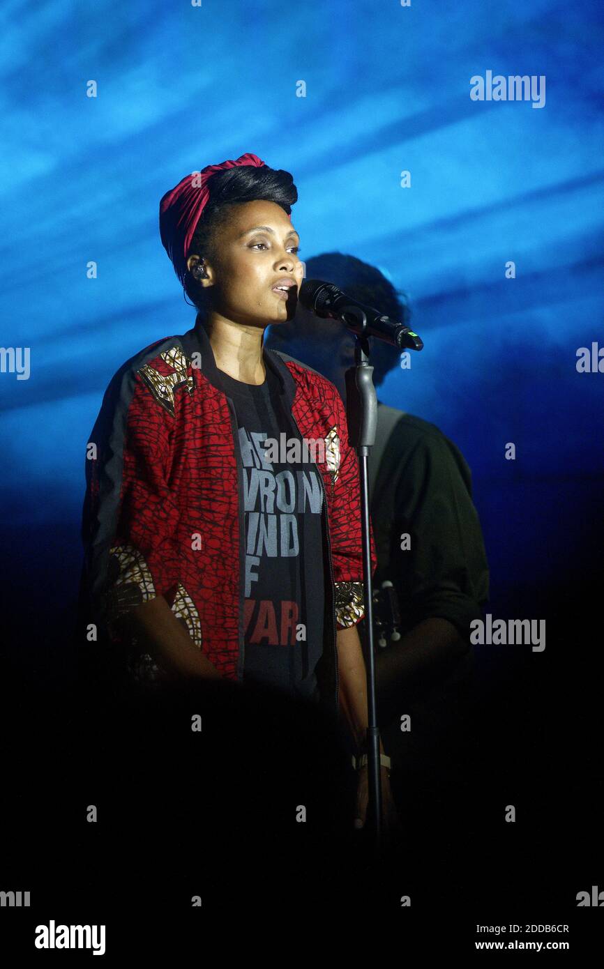 Imany Singer French singer Imany (Nadia Mladjao) performs live during 'Palais en ...
