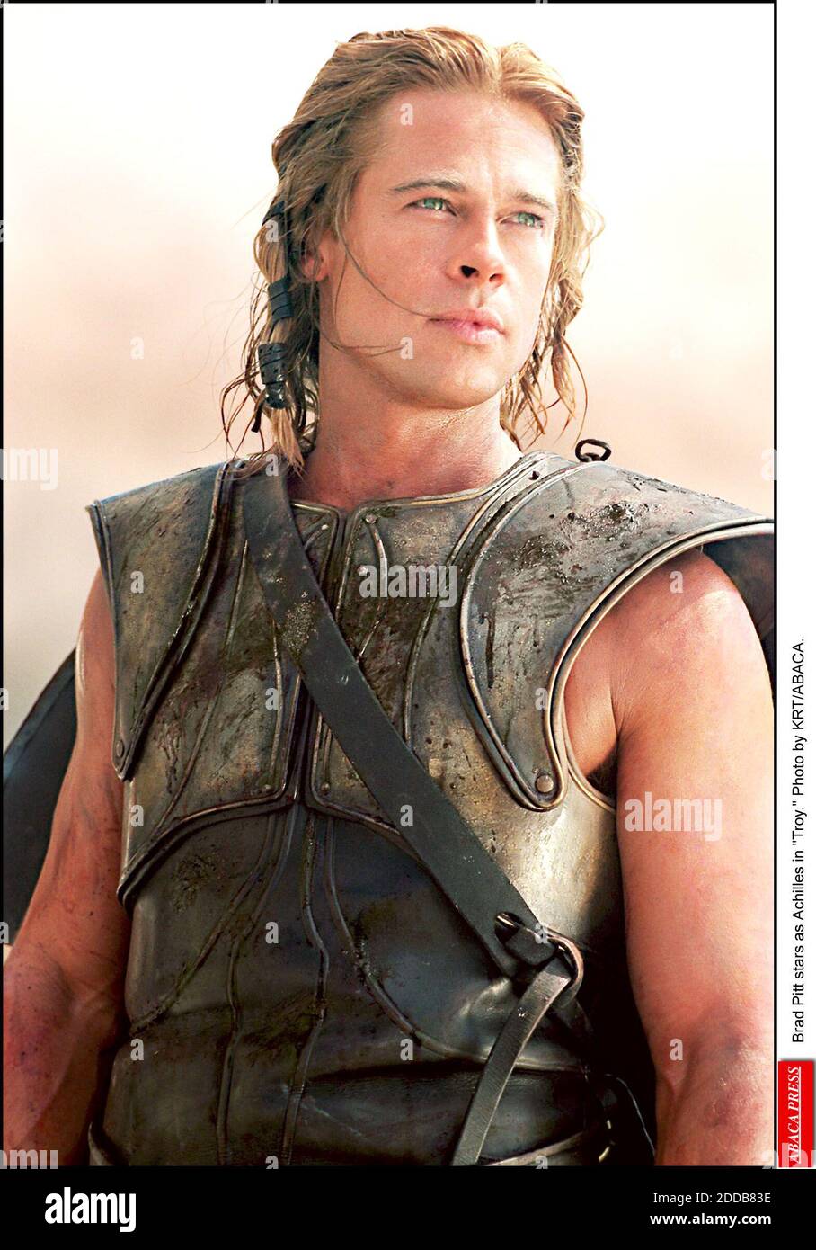 NO FILM, NO VIDEO, NO TV, NO DOCUMENTARY - Brad Pitt stars as Achilles in  Troy, 2004. Photo by KRT/ABACA Stock Photo - Alamy