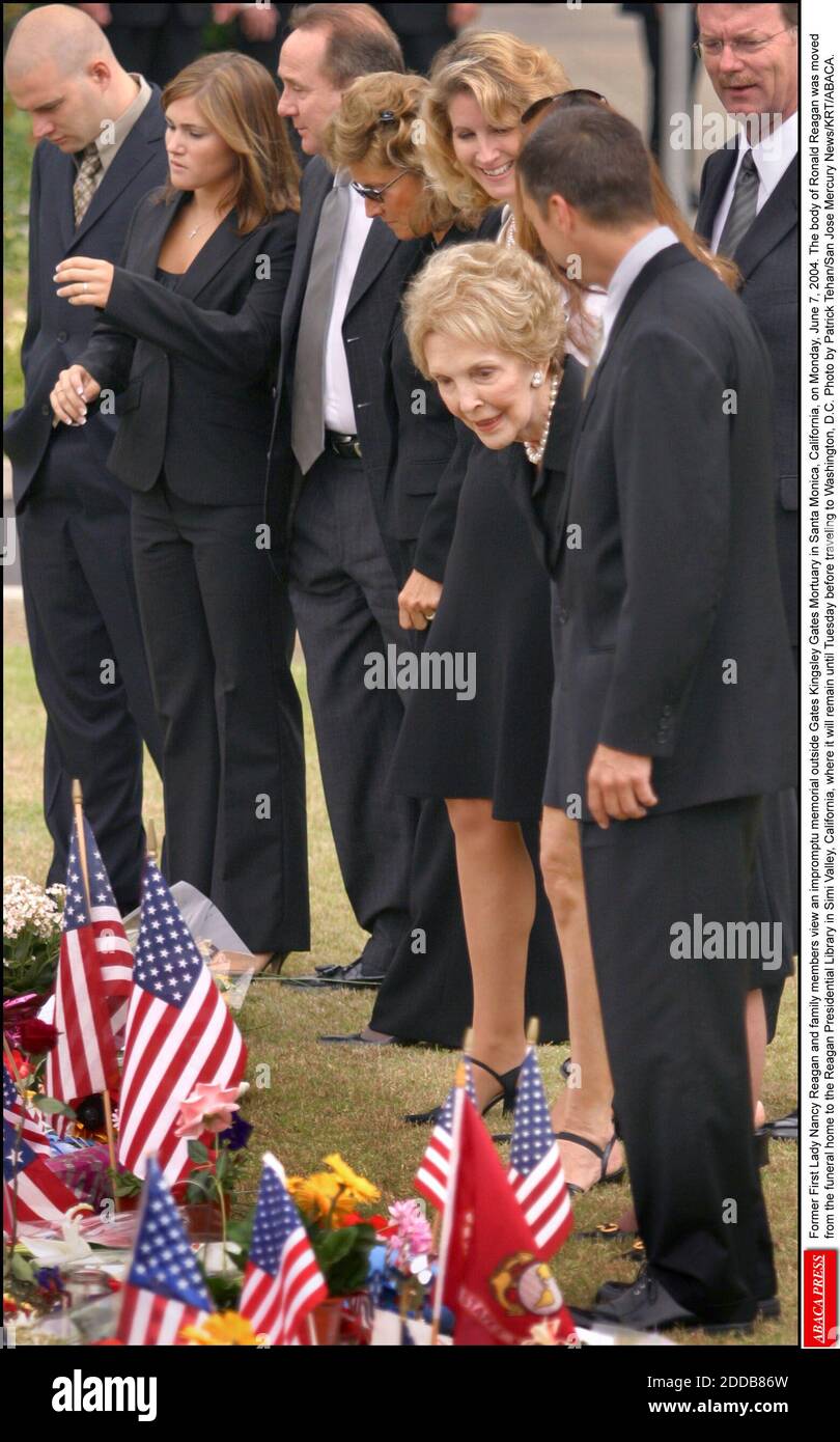 NO FILM, NO VIDEO, NO TV, NO DOCUMENTARY Former First Lady Nancy