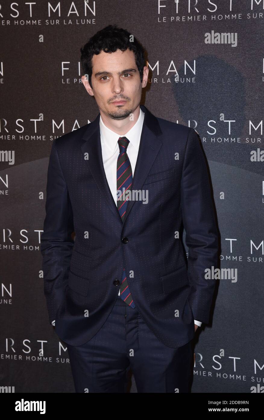Damien Chazelle attending for the premiere of “First Man” in Paris