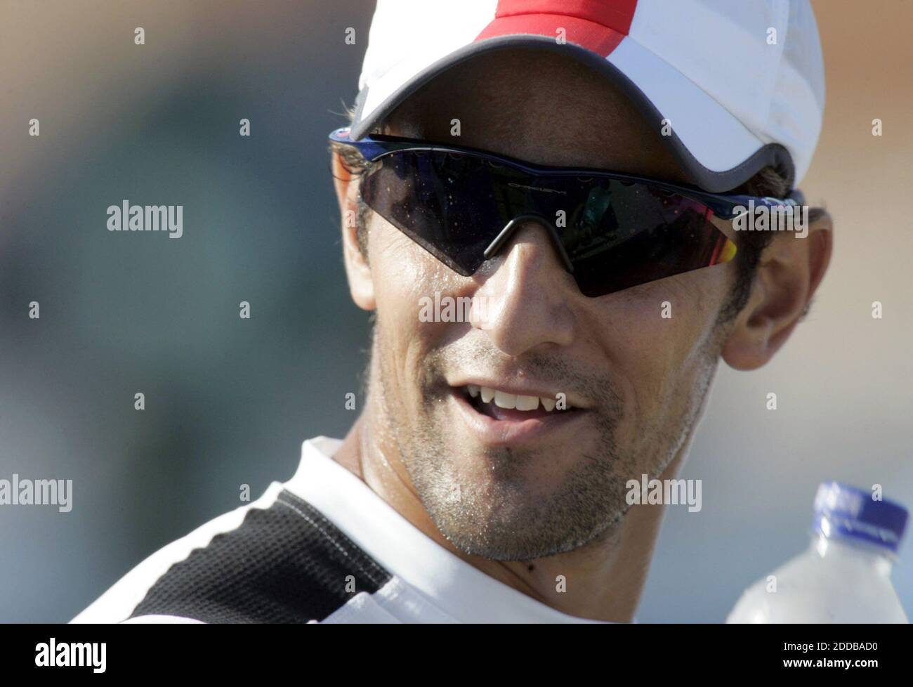 NO FILM, NO VIDEO, NO TV, NO DOCUMENTARY - USA's Rami Zur after his Men's 500 Meter single Kayak race at the Schinias Olympic Rowing and Canoeing Centre at the 2004 Olympic Games Tuesday, August 24, 2004. Photo by Nhat V. Meyer/San Jose Mercury News/KRT/ABACA Stock Photo