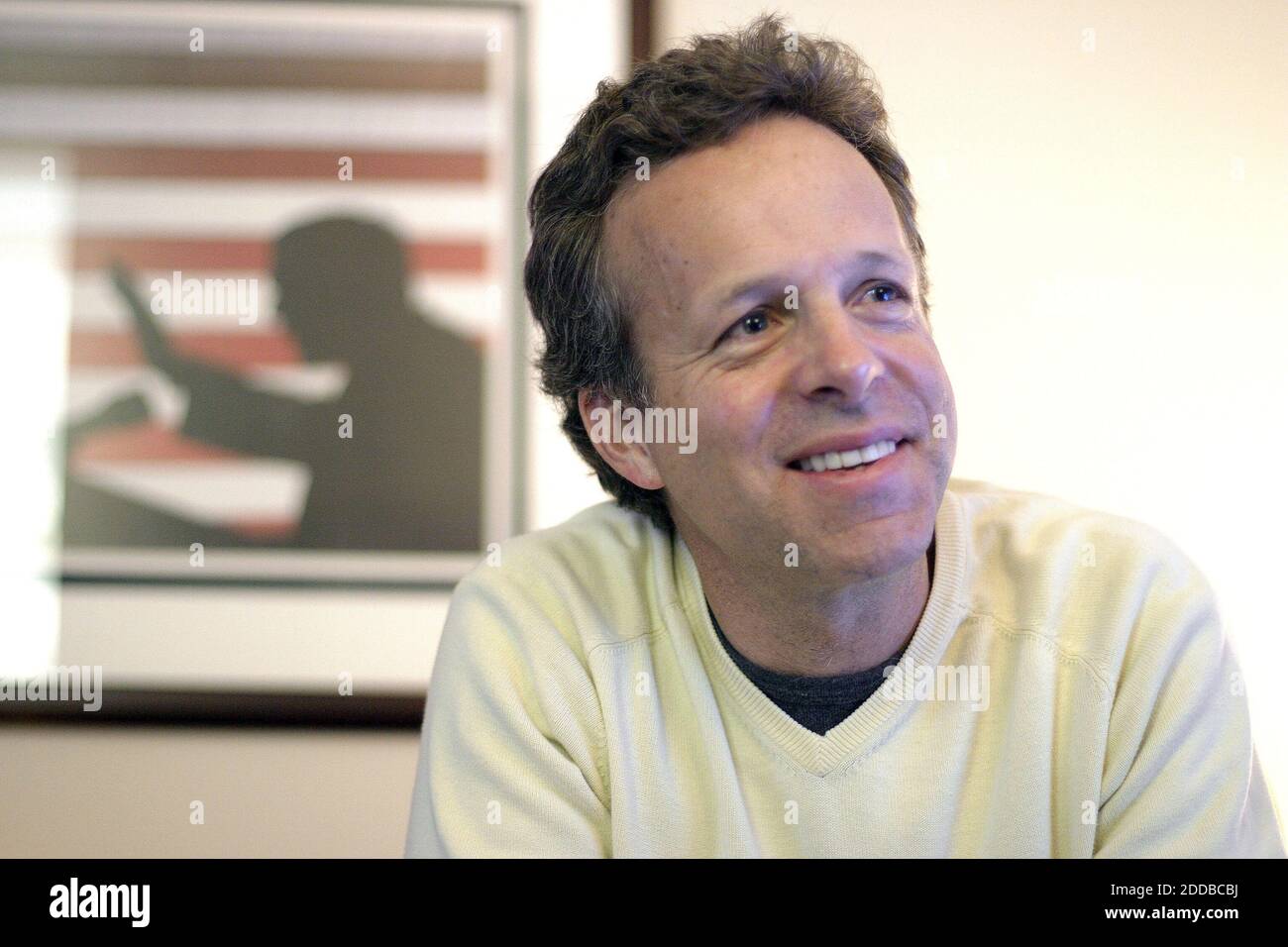 NO FILM, NO VIDEO, NO TV, NO DOCUMENTARY - Mark McKinnon, a political strategist for the Bush 2004 campaign, is shown at his office in Arlington, Virginia, on April 21, 2004. Photo by Chuck Kennedy/KRT/ABACA Stock Photo