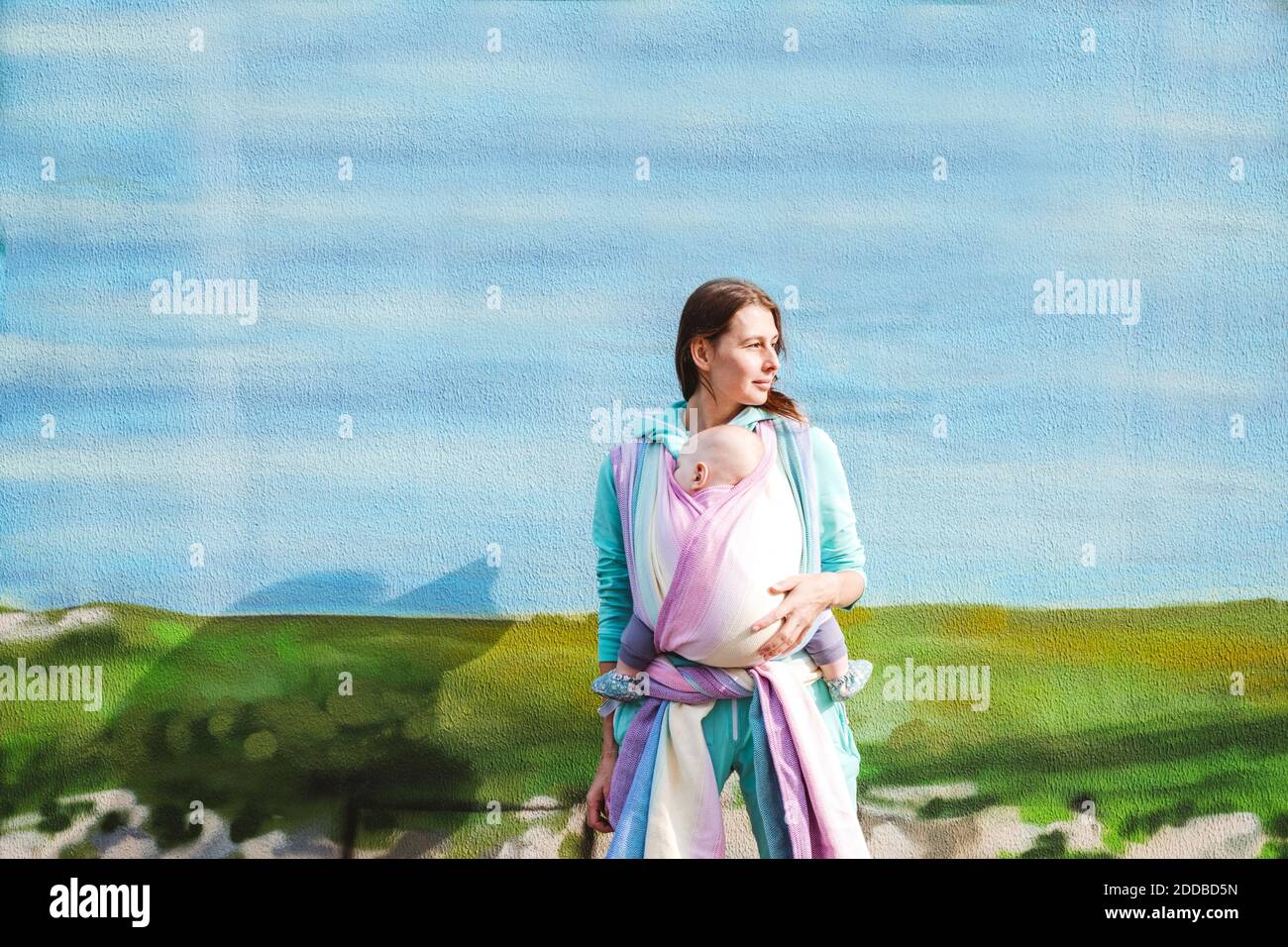 Baby wrapped in blanket hi-res stock photography and images - Alamy