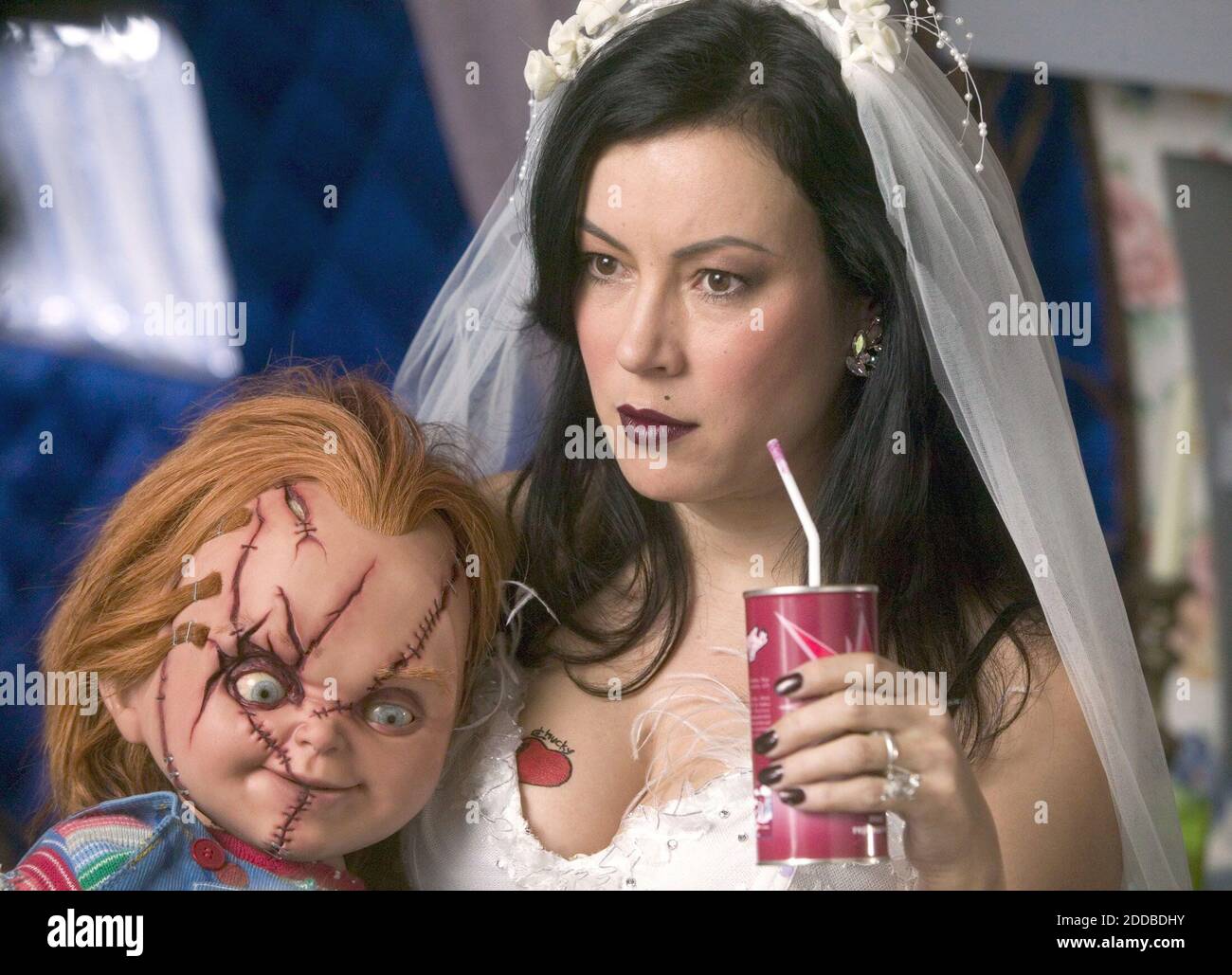 NO FILM, NO VIDEO, NO TV, NO DOCUMENTARY - Chucky and Jennifer Tilly star in -Seed of Chucky.- Photo by Rolf Konow/Rogue pictures/KRT/ABACA. Stock Photo