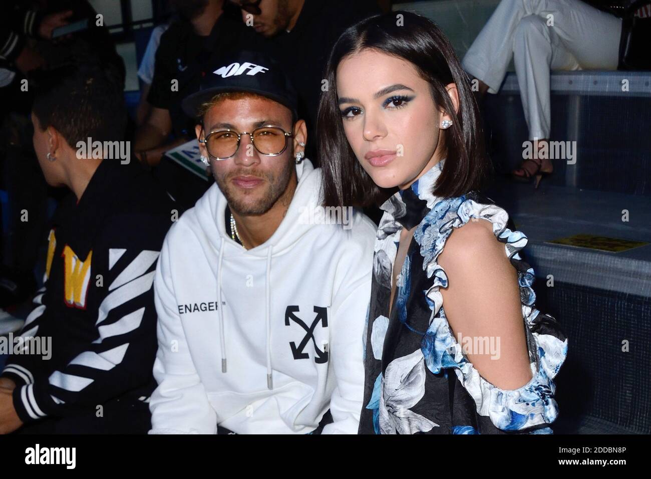 Neymar Jr and Bruna Marquezine attending the Off White Fashion Show as part  of Paris Fashion Week Womenswear Spring - summer 2019 held in Paris, France  on september 27, 2018. Photo by