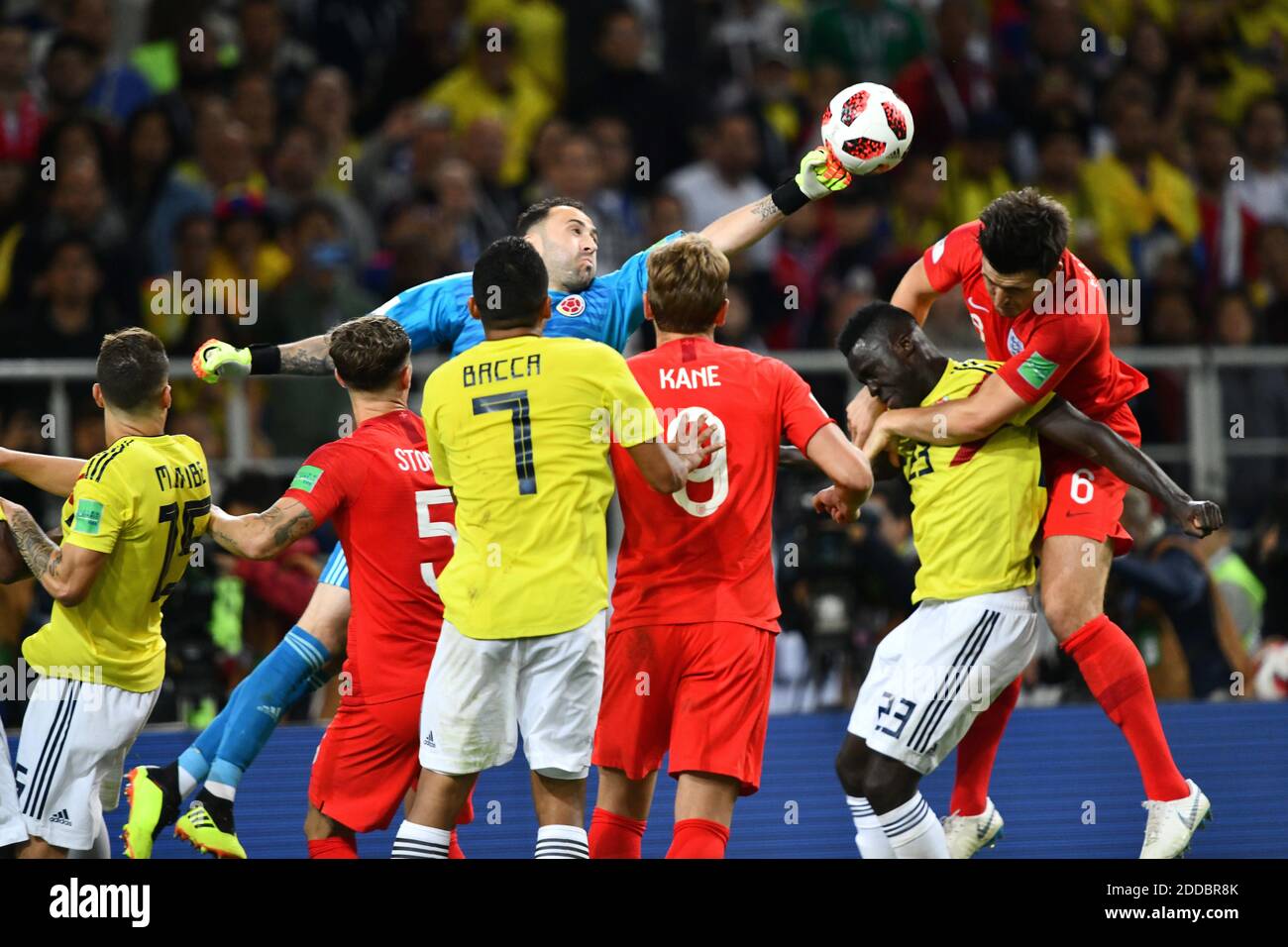 Colombia’s goalkeeper Jose Cuadrado during the 1/8 final game between Colombia and England at the 2018 FIFA World Cup in Moscow, Russia on July 3, 2018. Photo by Lionel Hahn/ABACAPRESS.COM Stock Photo