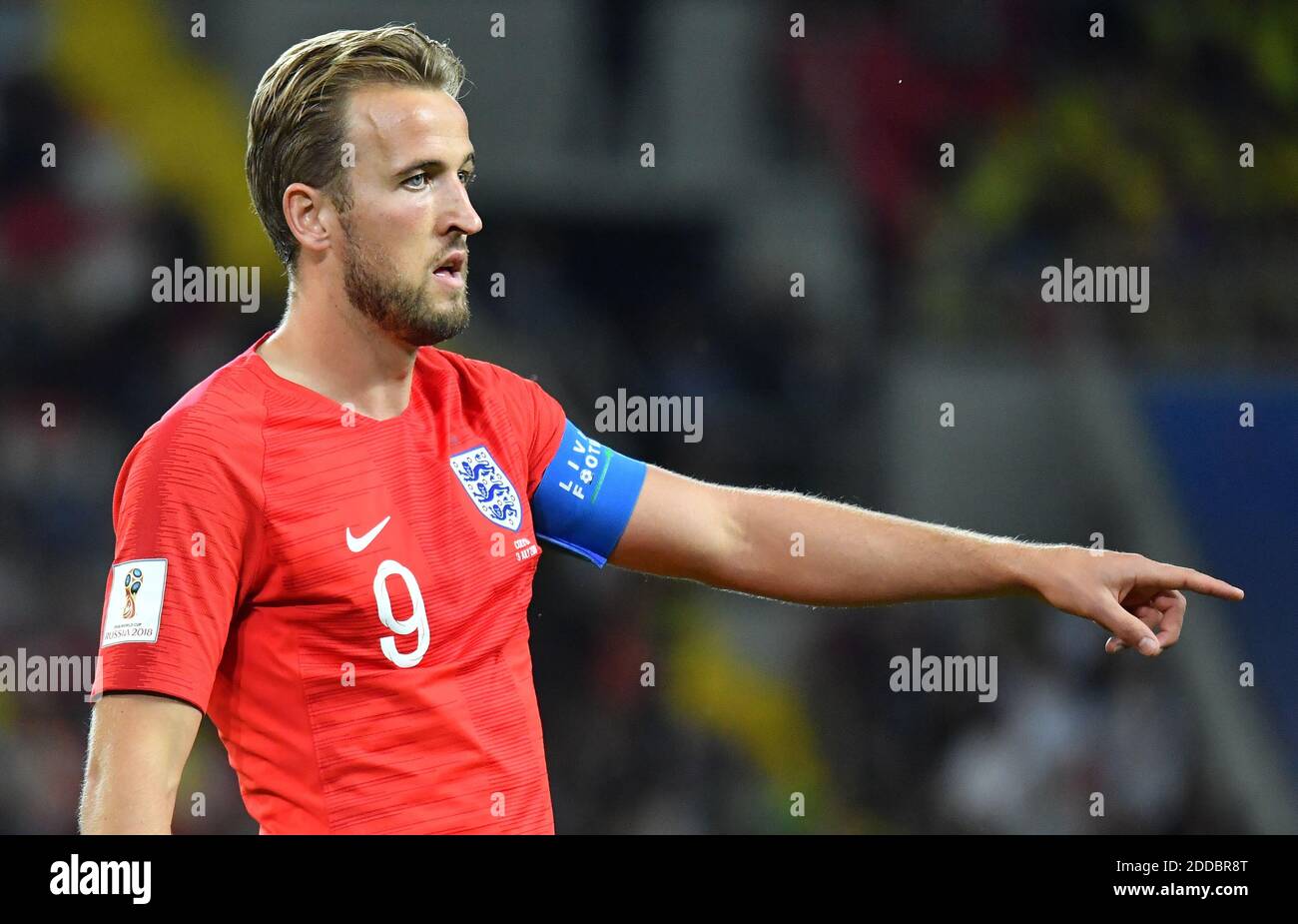 England’s Harry Kane during the FIFA World Cup 2018 1/8 final Colombia ...