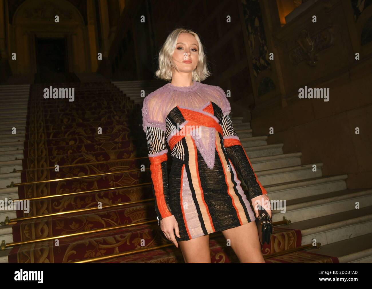 Zara Larsson attends the Balmain show as part of the Paris Fashion Week  Womenswear Spring/Summer 2019 on September 28, 2018 in Paris, France. Photo  by Laurent Zabulon/ABACAPRESS.COM Stock Photo - Alamy