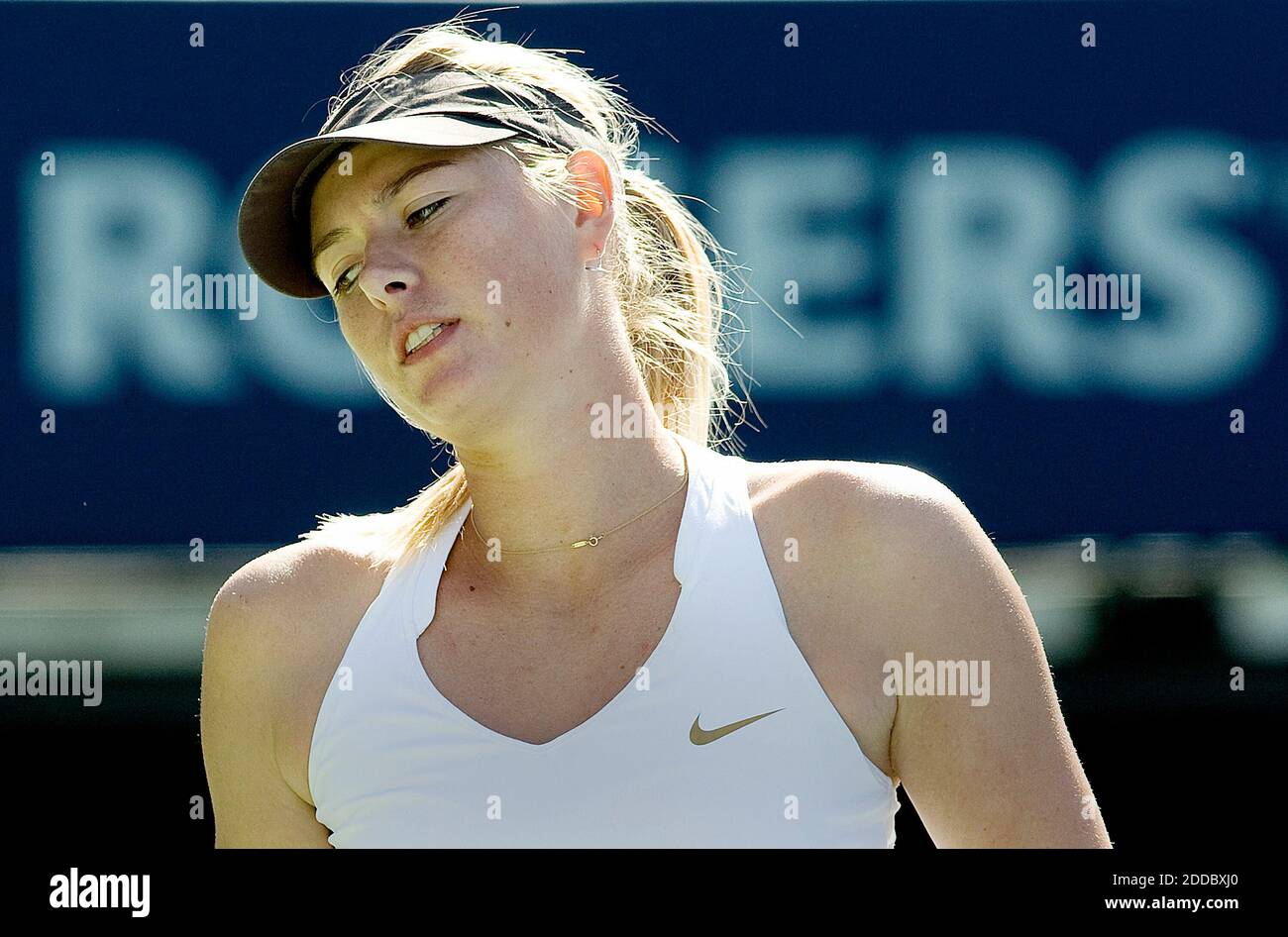 NO FILM, NO VIDEO, NO TV, NO DOCUMENTARY - Russia's Maria Sharapova is  defeated by Kazakhstan's Galina Voskoboeva 6-3, 7-5 in their Third Round  match during the 2011 WTA Toronto tennis tournament