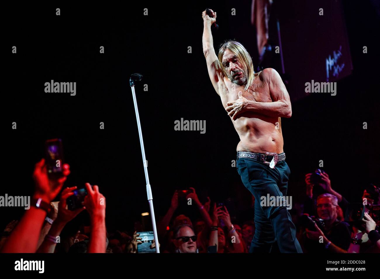 Iggy Pop performing live on stage during Montreux Jazz Festival in  Montreux, Switzerland on July 03, 2018. Photo by Julien  Zannoni/APS-Medias/ABACAPRESS.COM Stock Photo - Alamy