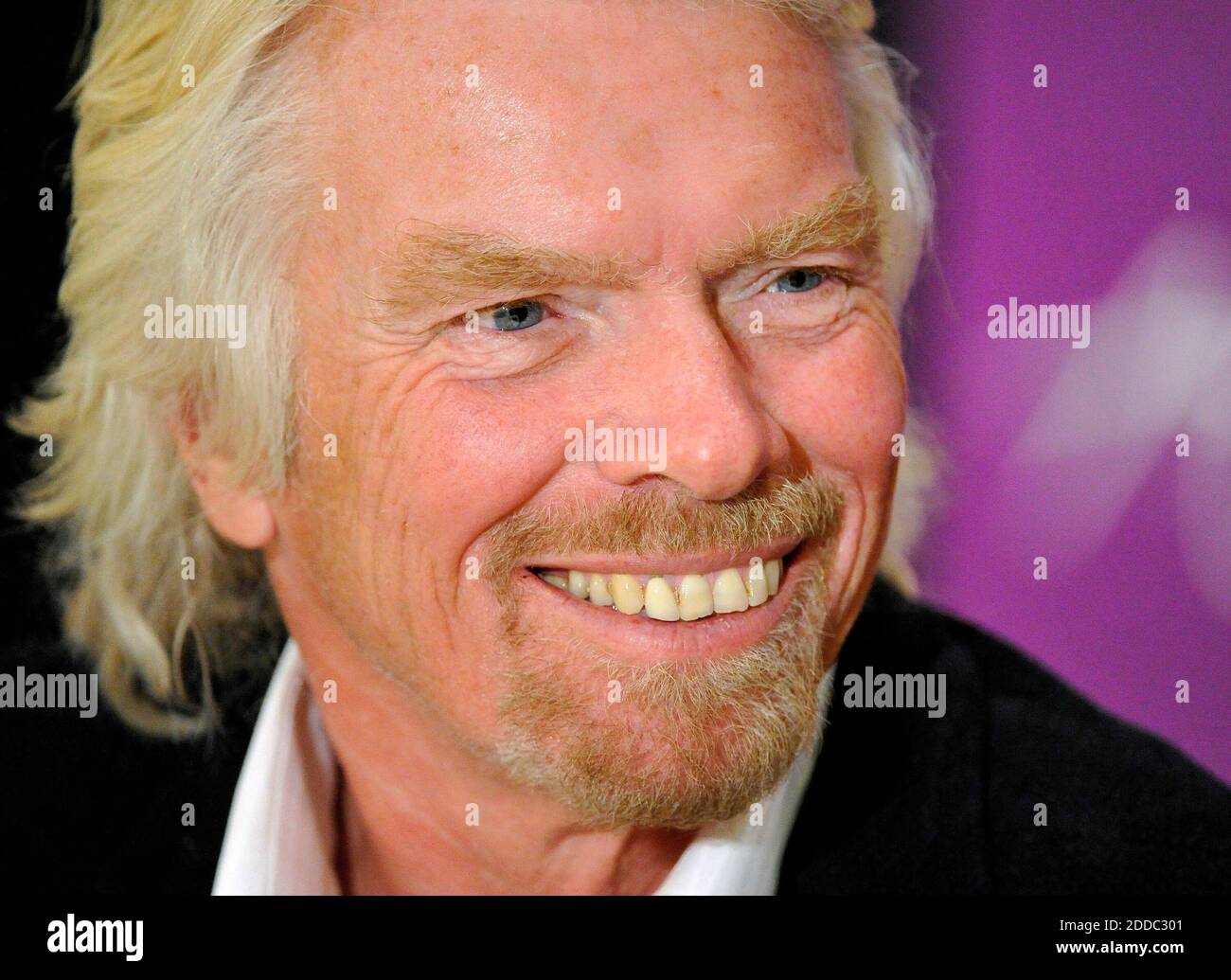 NO FILM, NO VIDEO, NO TV, NO DOCUMENTARY - Sir Richard Branson, founder of Virgin Group, attends a fundraiser supporting MD Anderson Cancer Center at Hilton Anatole in Dallas, TX, USA, Wednesday, January 4, 2012. The 22nd annual 'A Conversation With a Living Legend', benefiting the University of Texas MD Anderson Cancer Center, showcased Sir Richard Branson with an interview with broadcast journalist Miles O'Brien. Photo by Max Faulkner/Fort Worth Star-Telegram/MCT/ABACAPRESS.COM Stock Photo