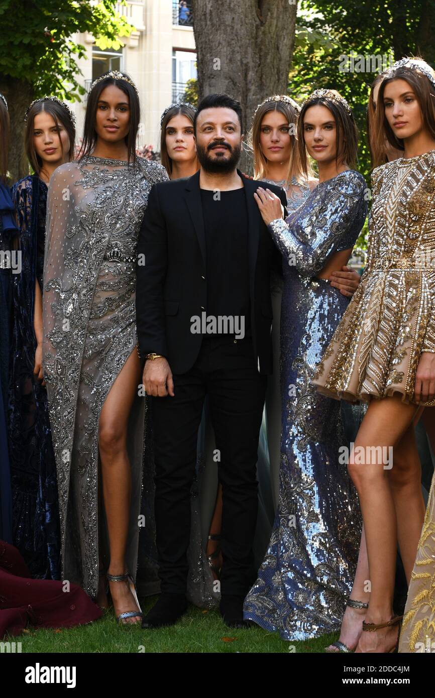 Designer Zuhair Murad, Alessandra Ambrosio during the Zuhair Murad