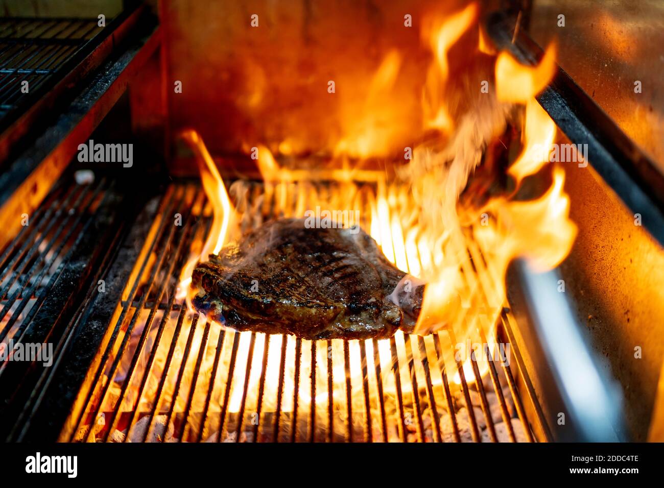 Red Meat With Rosted Roasted meat preparation hi-res stock photography and images - Alamy