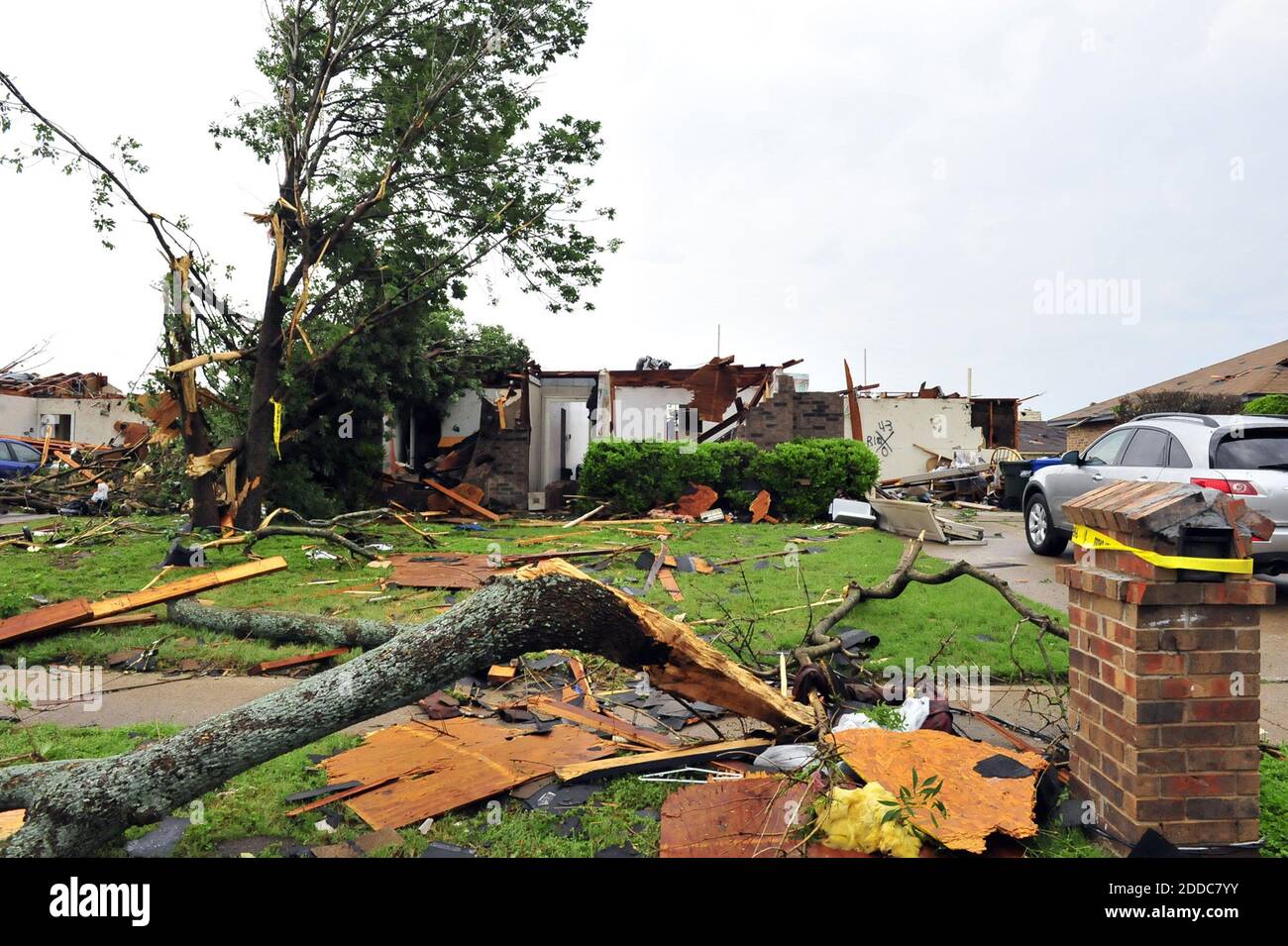 NO FILM, NO VIDEO, NO TV, NO DOCUMENTARY - A home sits destroyed in ...
