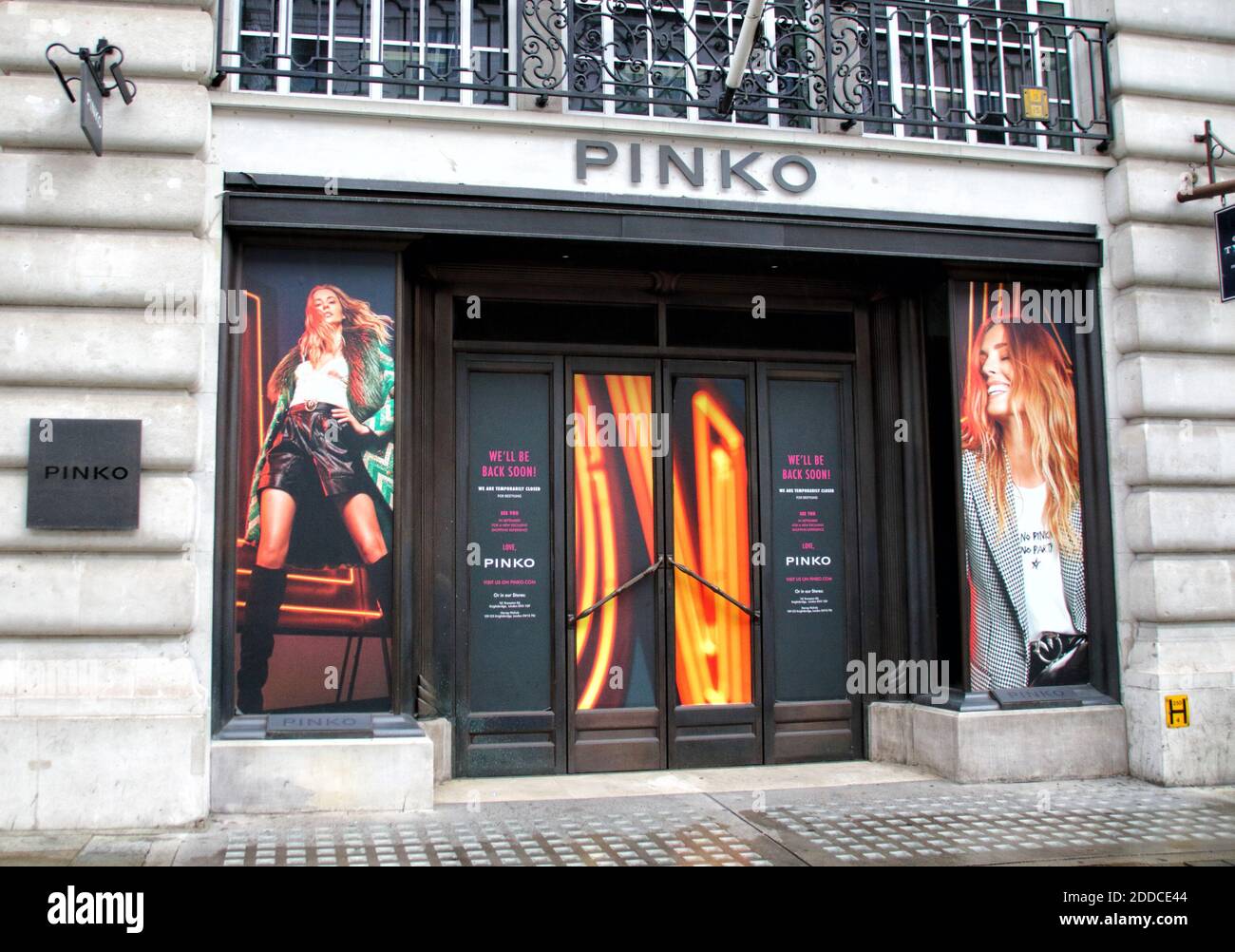 Sign for the pinko store hi-res stock photography and images - Alamy