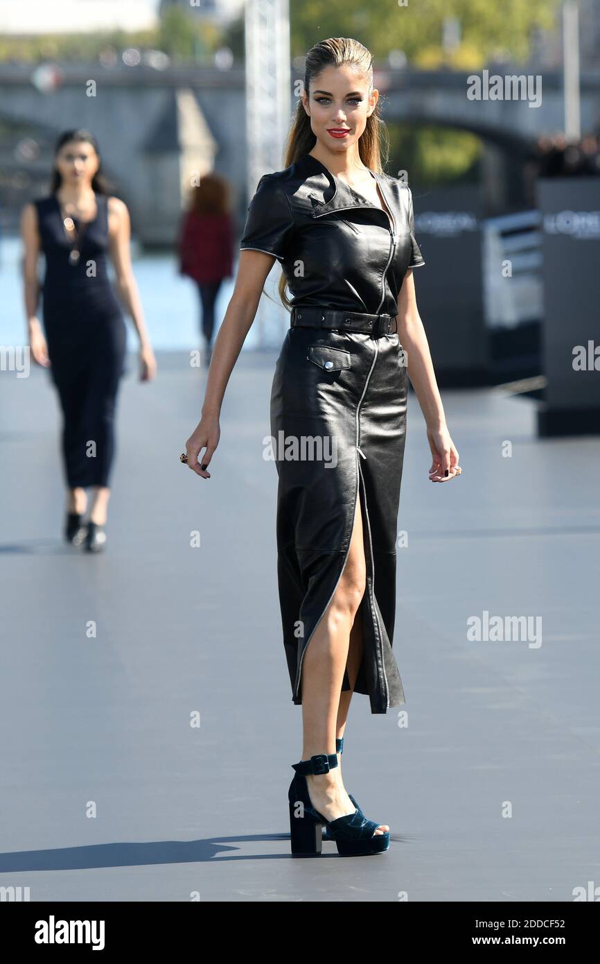 Doukissa Nomikou walks the runway during Le Defile L'Oreal Paris as part of  Paris Fashion