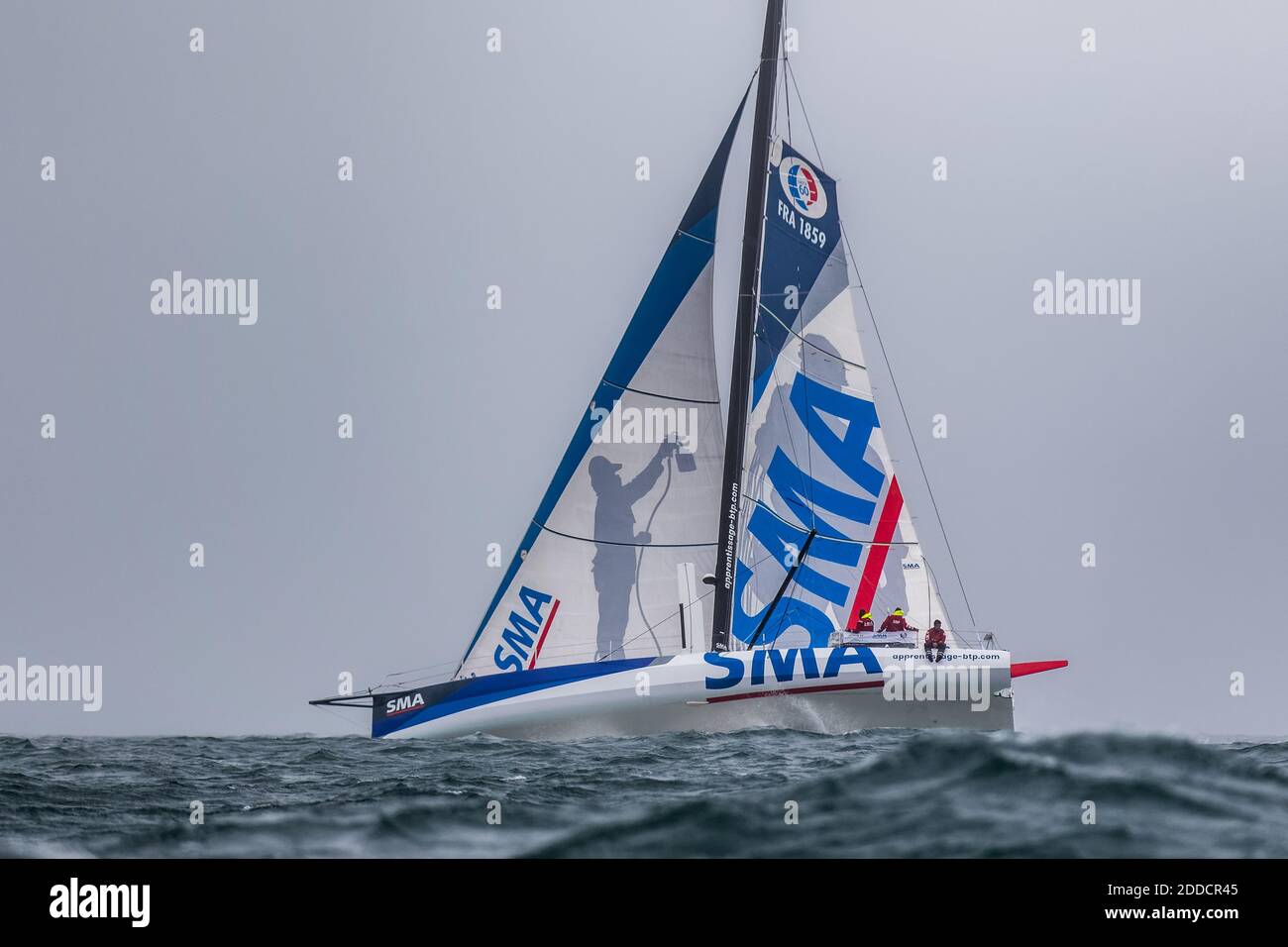 French skipper PAUL MEILHAT monohull IMOCA SMA during the Defi Azimut 2018 at La Trinite Sur Mer, on September 23, 2018. Photo by Arnaud Masson/ABACAPRESS.COM Stock Photo