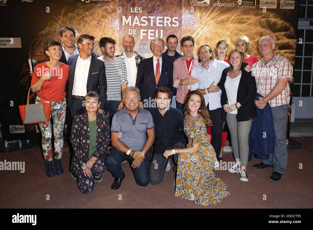 Members of jury, Corinne Benizio, Gilles Benizio, Sandra Lou, Etienne  Chouzier, Philippe Candeloro, Jeremy Charvet, Sophie Goupil, Jean-Marc  Solbes, Herve Niquet, Philippe Marini, Camille Tumerelle and Master de Feu  director, Edouard Gregoire.