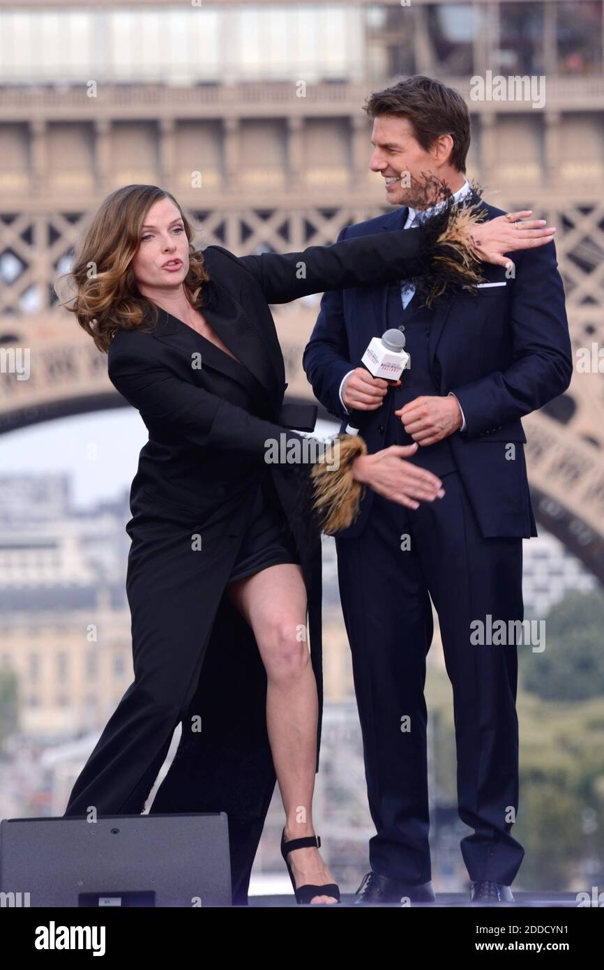 Rebecca Ferguson and Tom Cruise attending the Global Premiere of Mission Impossible Fallout