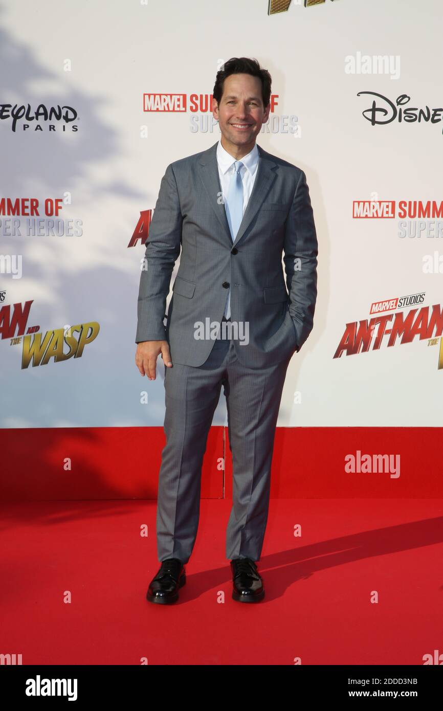 Paul Rudd attending the premiere of ‘Ant-Man Et La Guepe’ at Disneyland ...