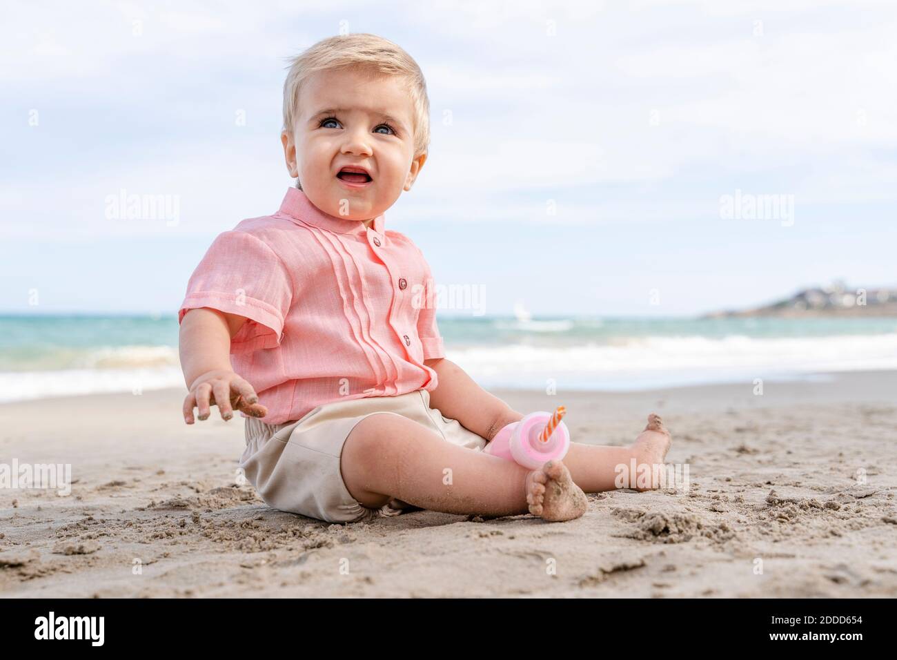 Baby boy sitting on hi-res stock photography and images - Alamy