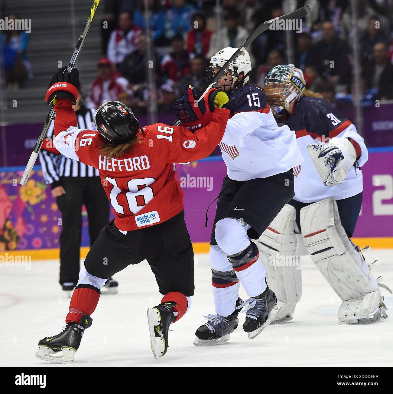 NO FILM, NO VIDEO, NO TV, NO DOCUMENTARY USA defenseman Anne Schleper