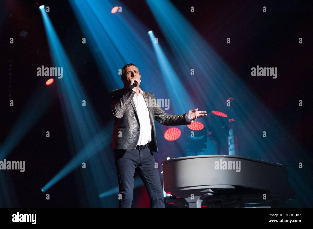 Julien Clerc performs at the Francofolies festival in La Rochelle, France, on July 15, 2018. Photo by Arnault Serriere / ABACAPRESS.COM Stock Photo