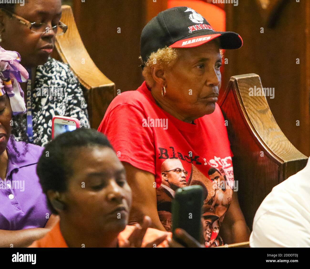 NO FILM, NO VIDEO, NO TV, NO DOCUMENTARY - A prayer vigil is held on June 18, 2015 at Morris Brown AME Church for the nine people who were killed by a gunman in Emanuel AME Church in Charleston, SC, USA. Photo by Tim Dominick/The State/TNS/ABACAPRESS.COM Stock Photo