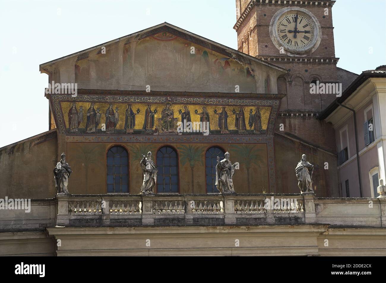 Roma, Rom, Italy, Italien; Basilica of Santa Maria in Trastevere; Bazylika Najświętszej Maryi Panny na Zatybrzu; 台伯河西圣母圣殿 , סנטה מריה אין טרסטוורה Stock Photo