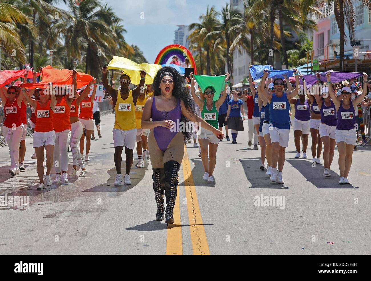 NO FILM, NO VIDEO, NO TV, NO DOCUMENTARY Carrying the colors of the