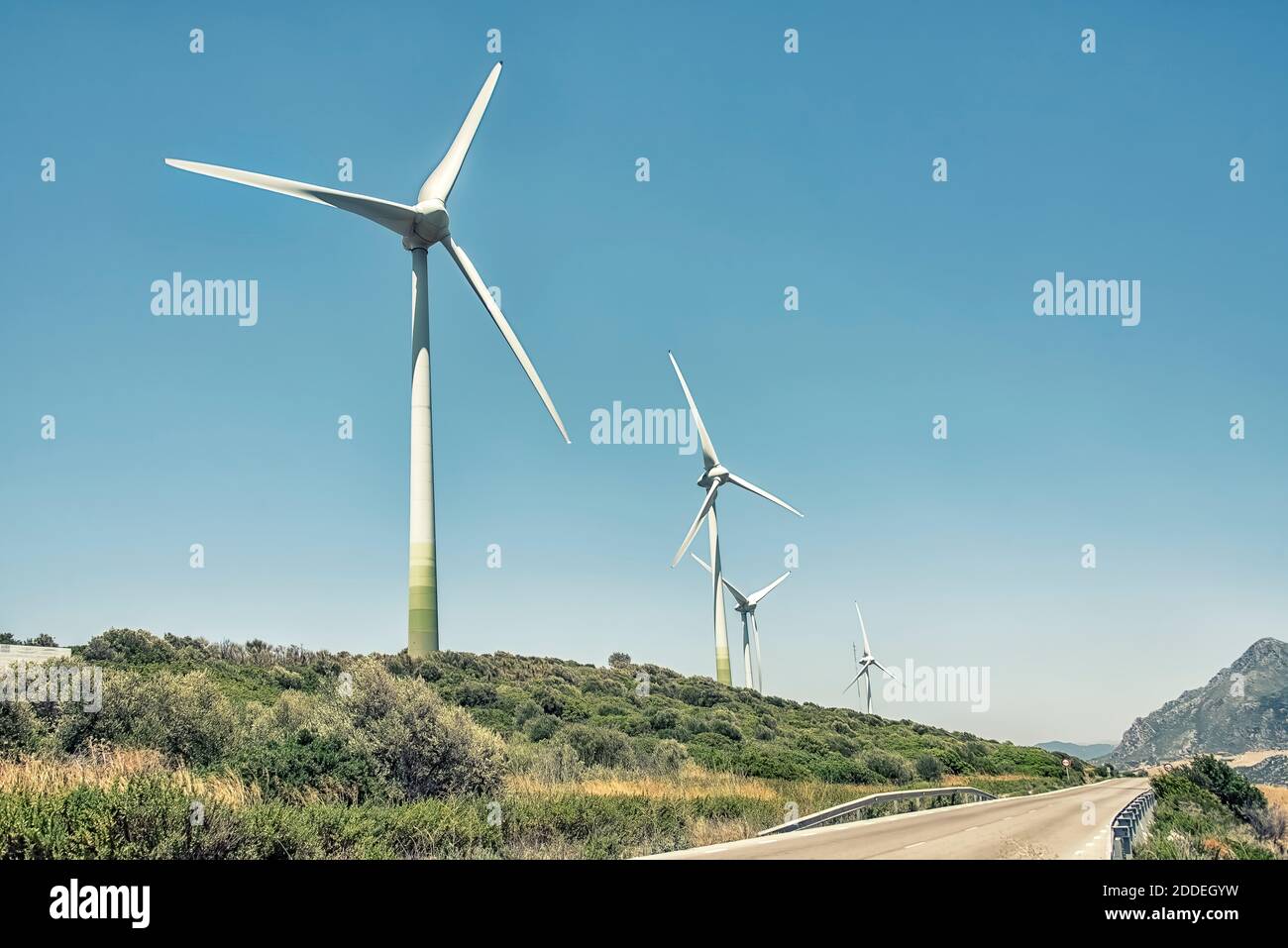 Wind turbines in southern Spain Stock Photo