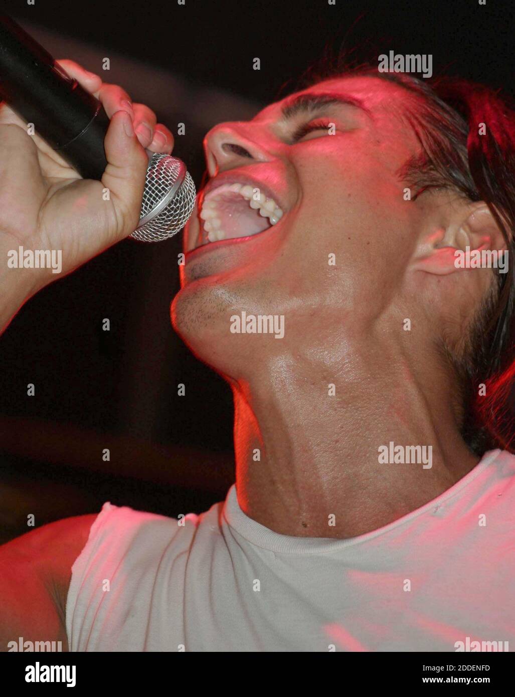 Miami Beach, FL 7-4-2004 Julio Iglesias Jr. performs at a free concert on the beach in honor of the Fourth of July. Photo by ©JR Davis-PHOTOlink Stock Photo