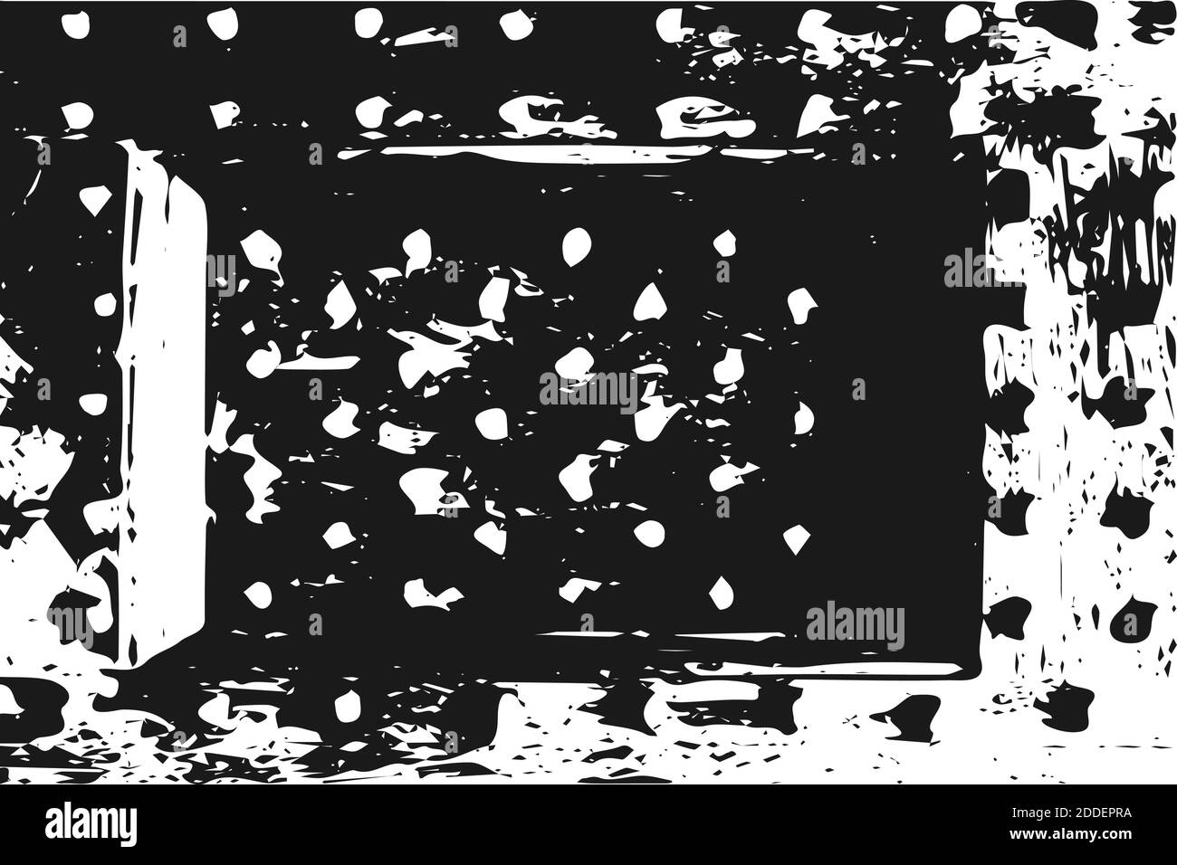 A monochrome abstract image drawn by hand.  Stock Vector