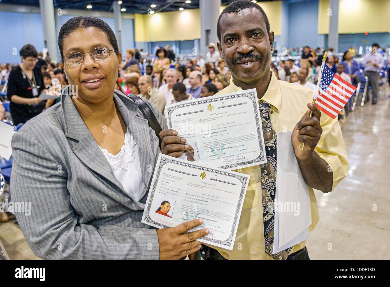 Florida Miami Beach Convention Center naturalization ceremony oath of