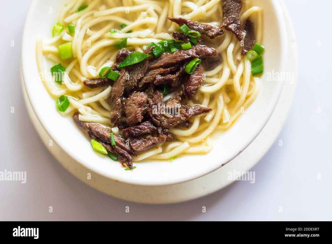 Filipino noodle soup called mami at a local restaurant in Tacloban City ...