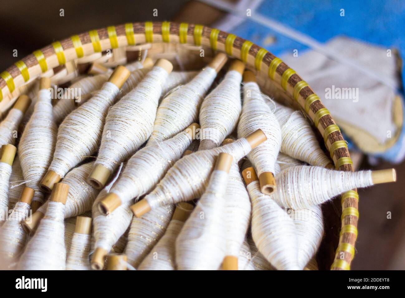 Traditional loom weaving in Abra, Philippines Stock Photo Alamy