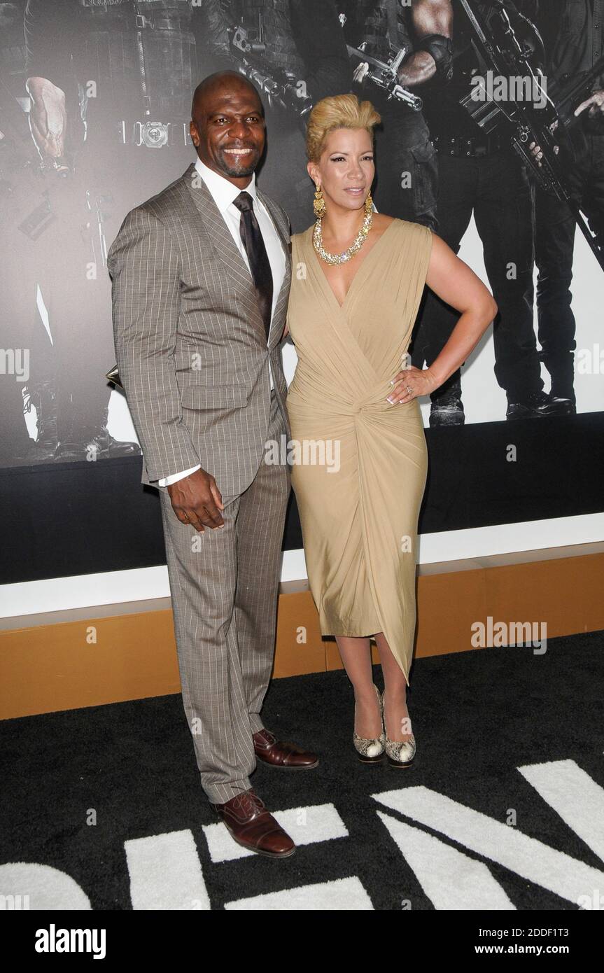 Terry Crews,Rebecca King arrivals at THE EXPENDABLES 2 Premiere