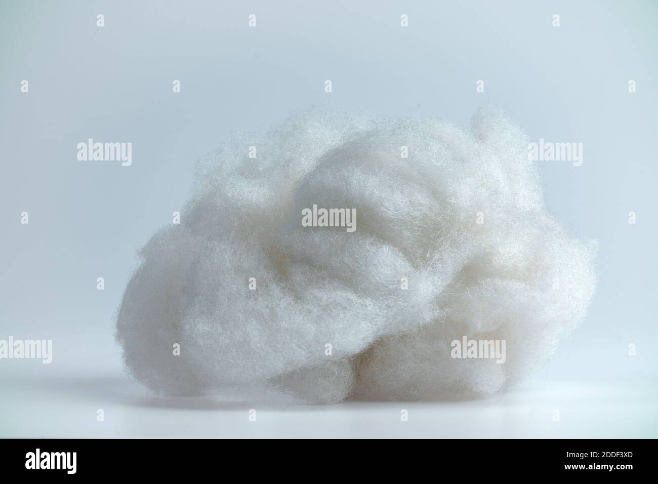 Image of artificial cotton wool on white background Stock Photo