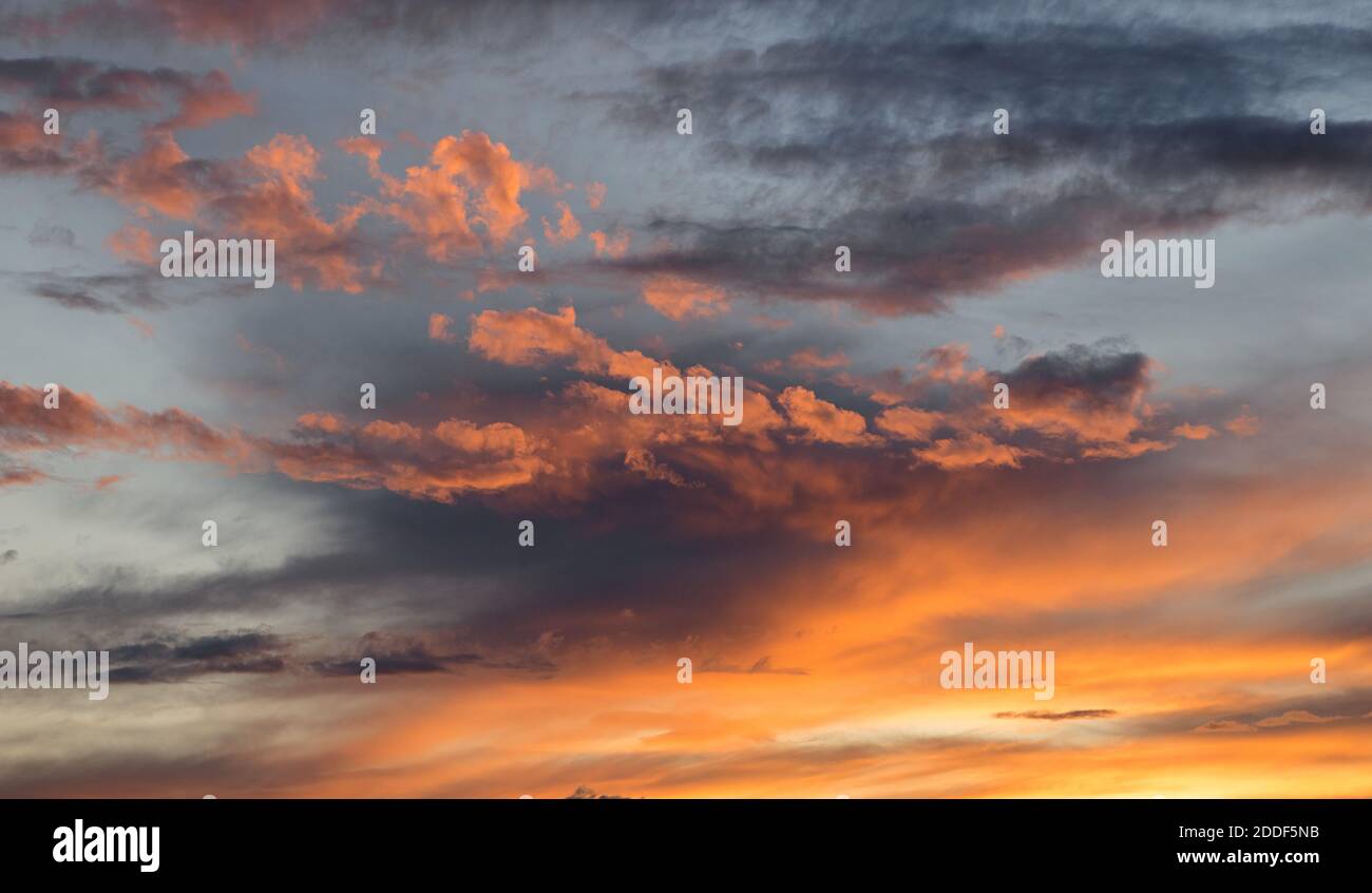 sunset sky Stock Photo