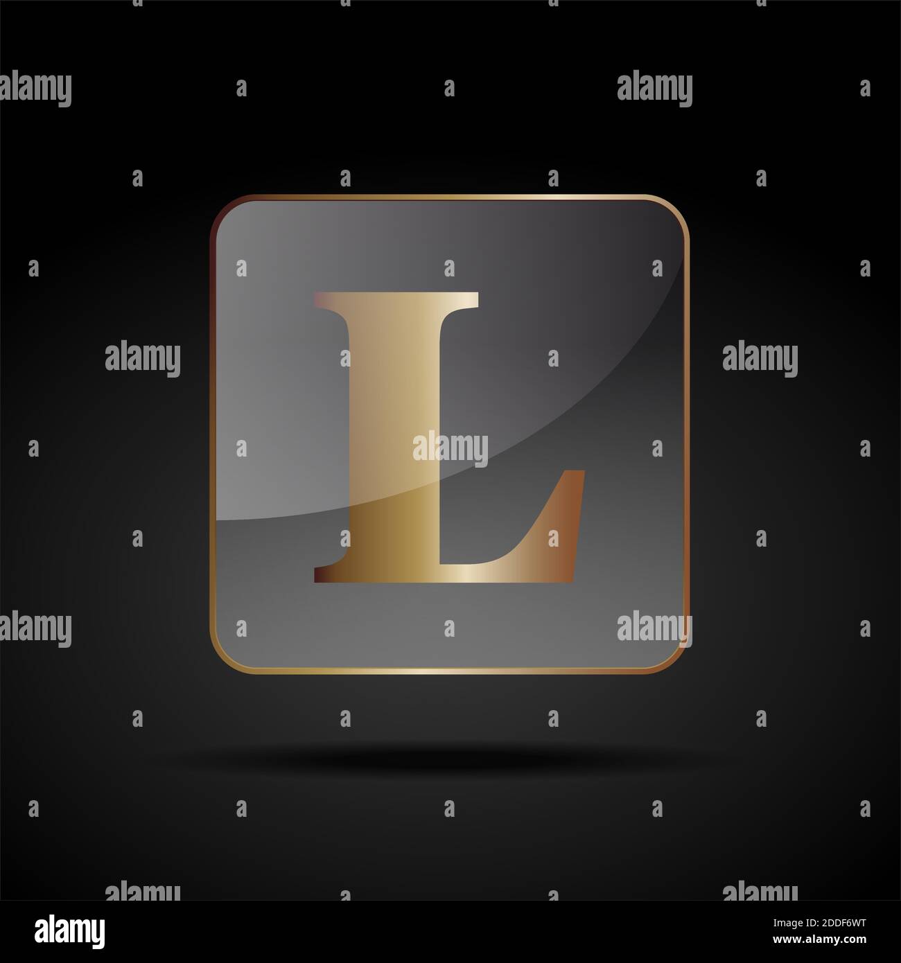 Vector button letter L Stock Vector Image & Art - Alamy