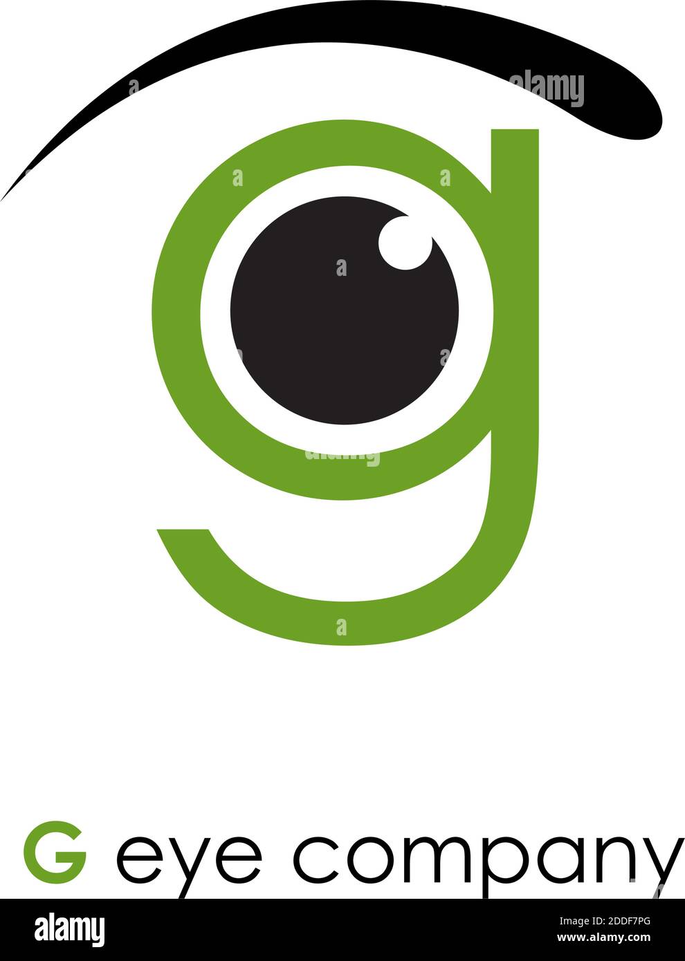 Vector sign letter G, with eye Stock Vector Image & Art Alamy