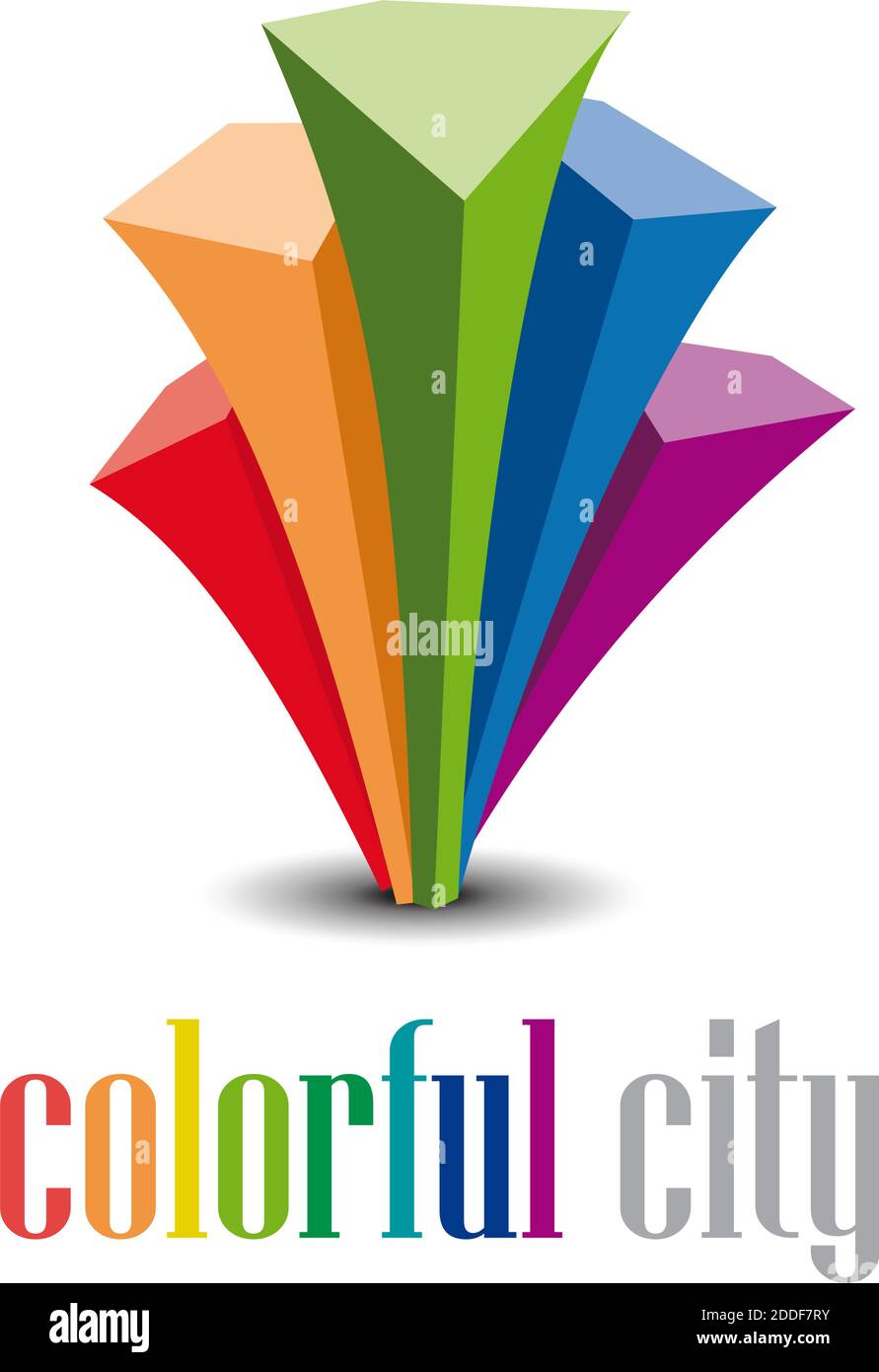 Vector abstract colorful city Stock Vector Image & Art Alamy