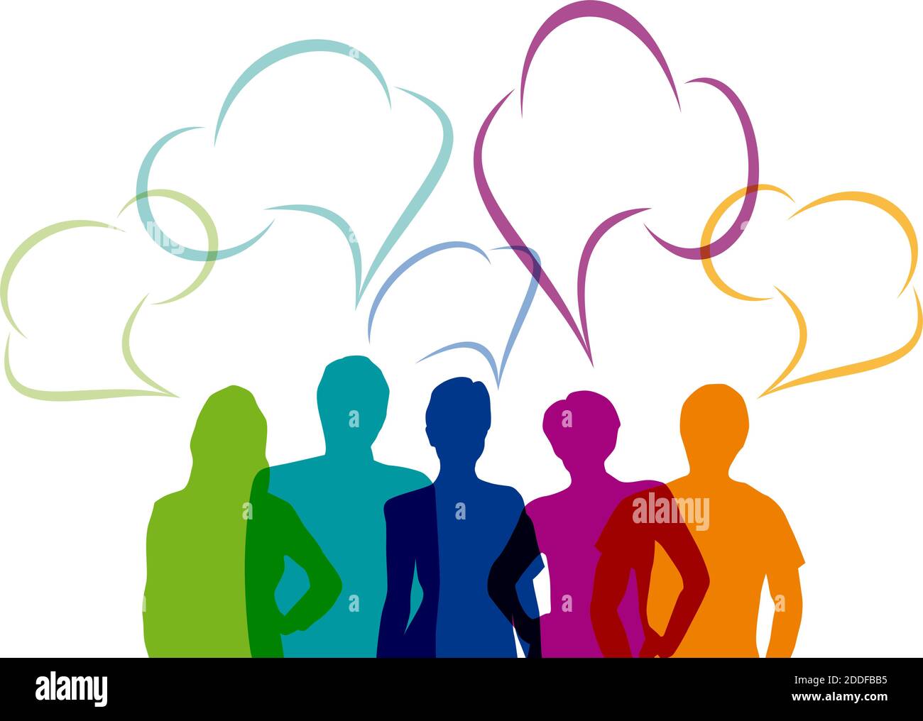 Vector Teamwork speaks Stock Vector