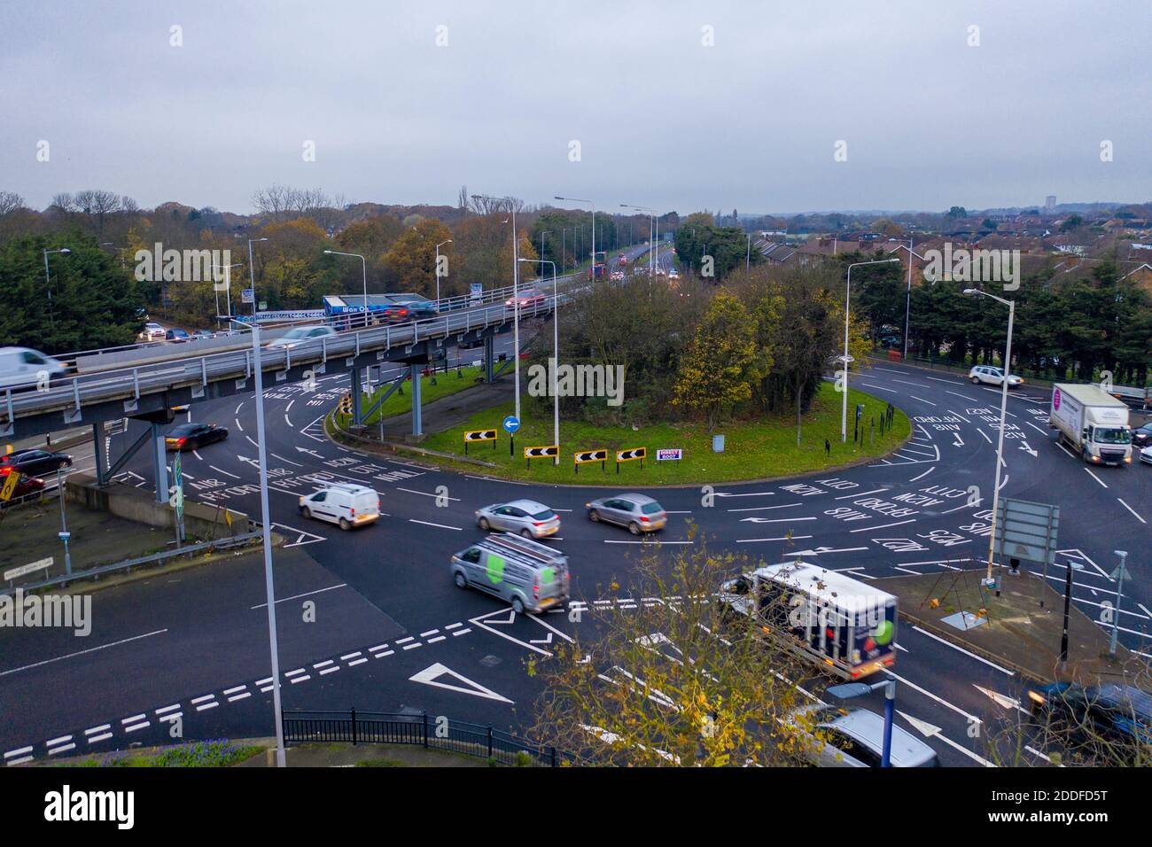 Gallows Corner Roundabout in Romford Stock Photo Alamy