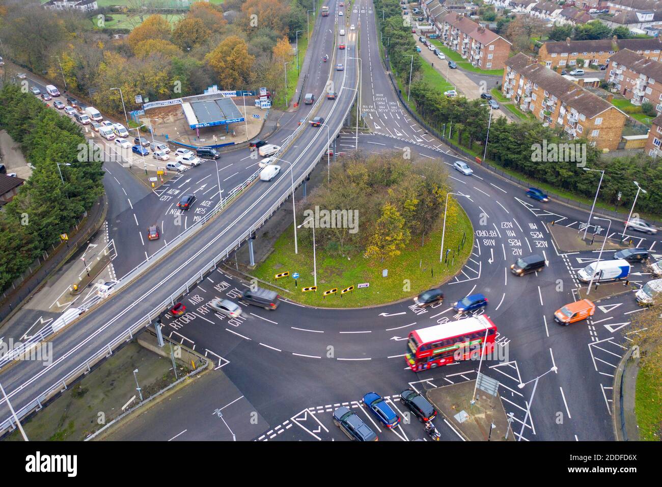 Gallows Corner Roundabout in Romford Stock Photo Alamy
