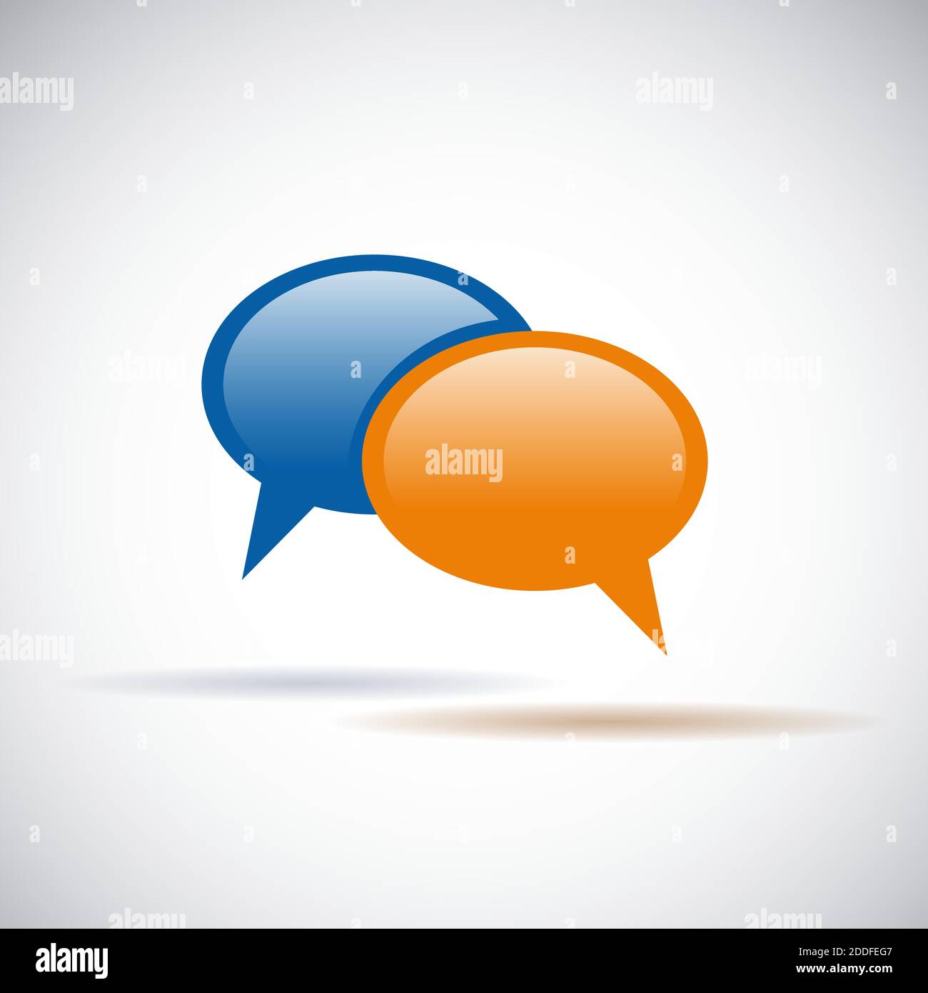 Vector icon speech, two options Stock Vector Image & Art - Alamy