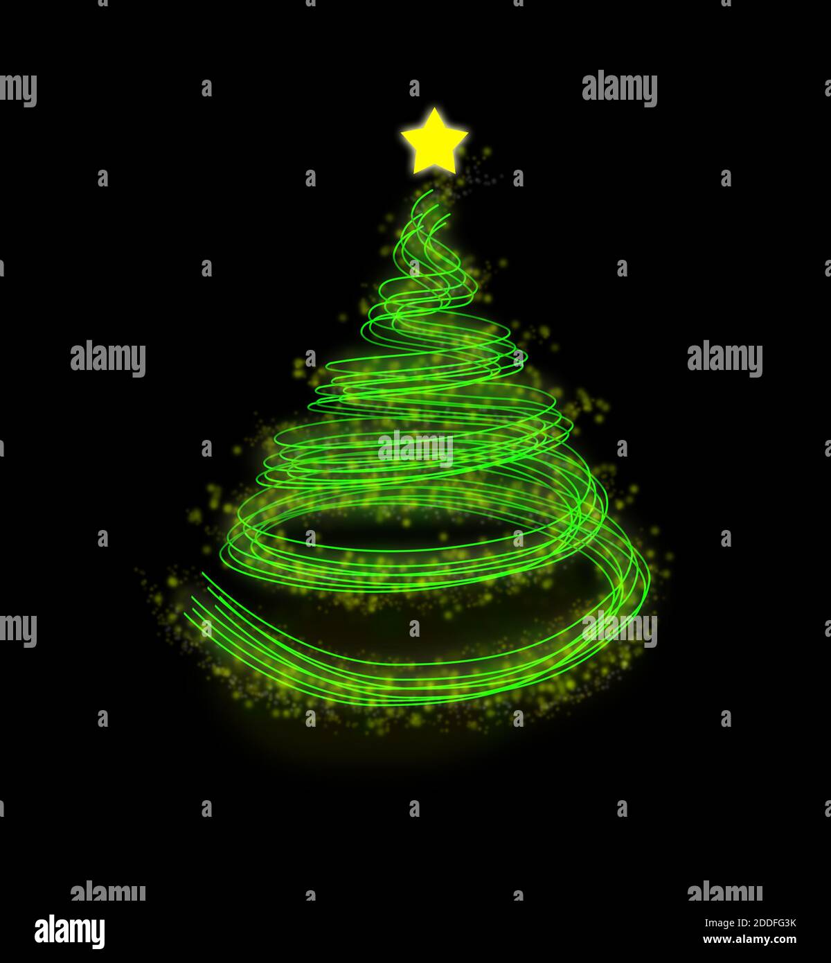 Christmas holiday details, illustrated with great colors Stock Photo