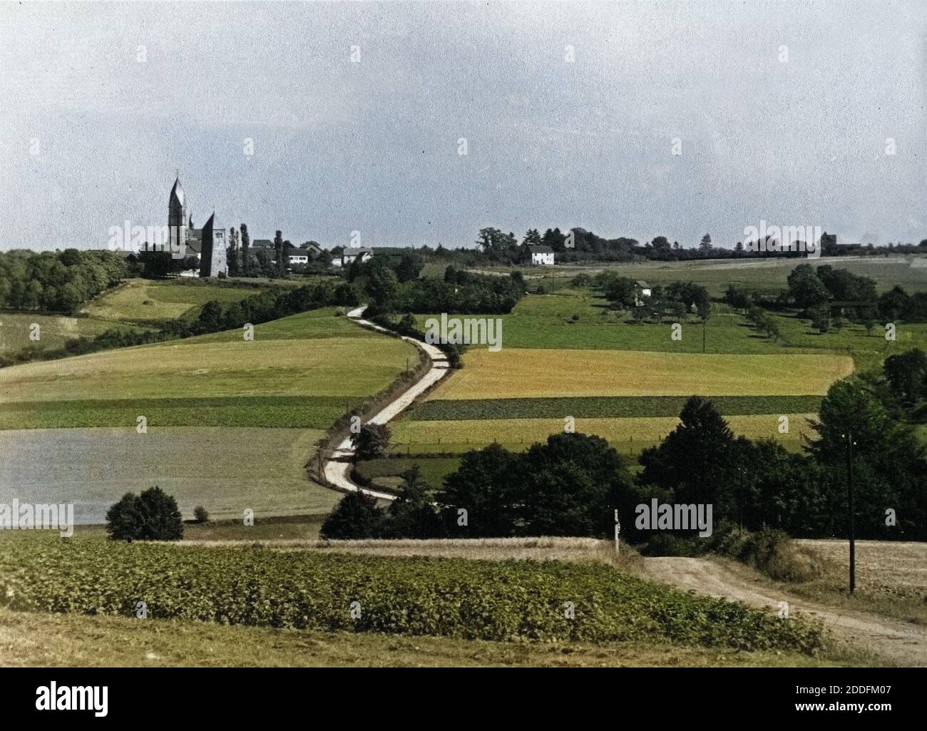 Der Weg nach Uckerath bei Hennef an der Sieg, Deutschland 1920er Jahre