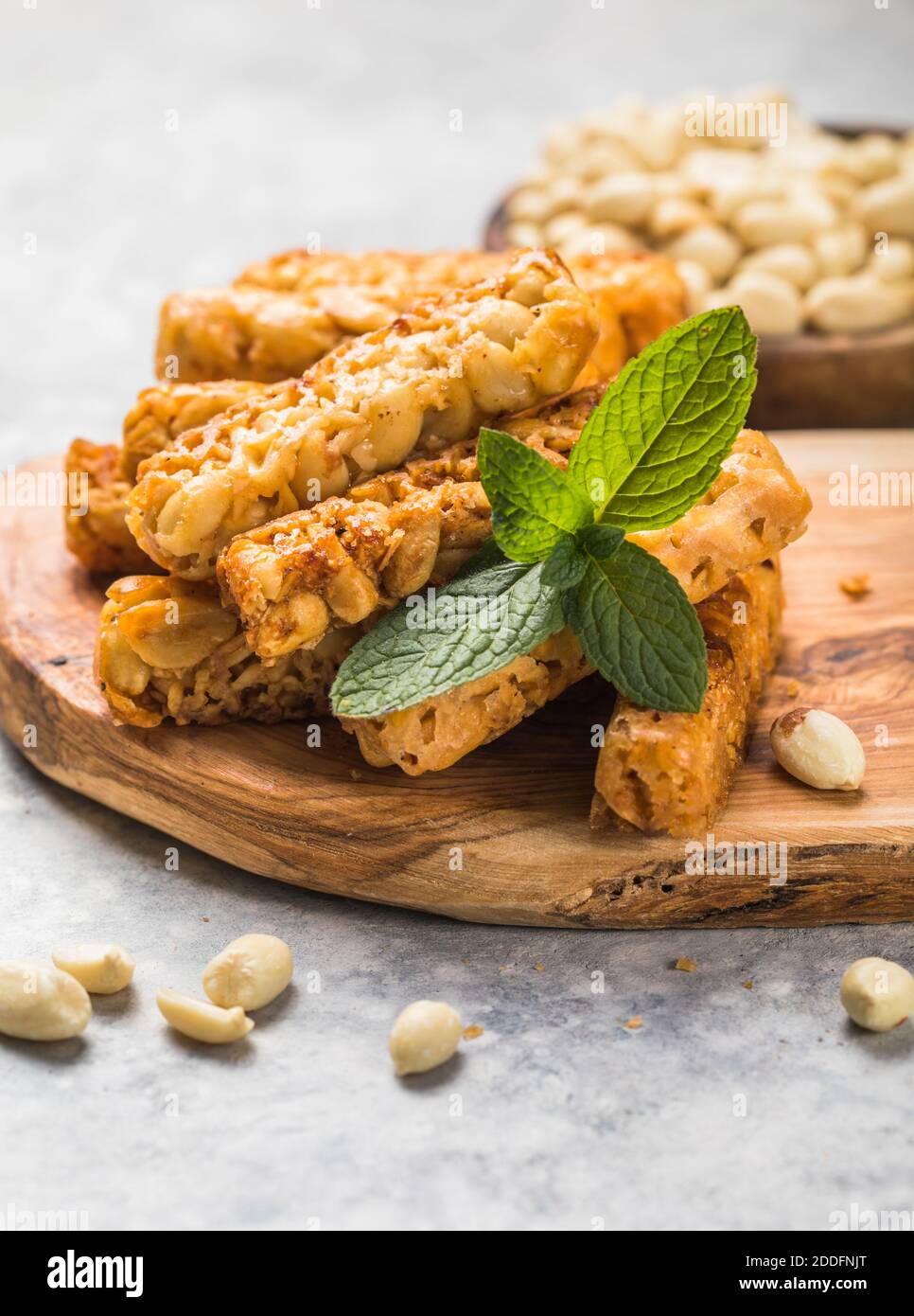 Pile of traditional Vietnamese peanut candy bars Keo Lac Stock Photo Alamy
