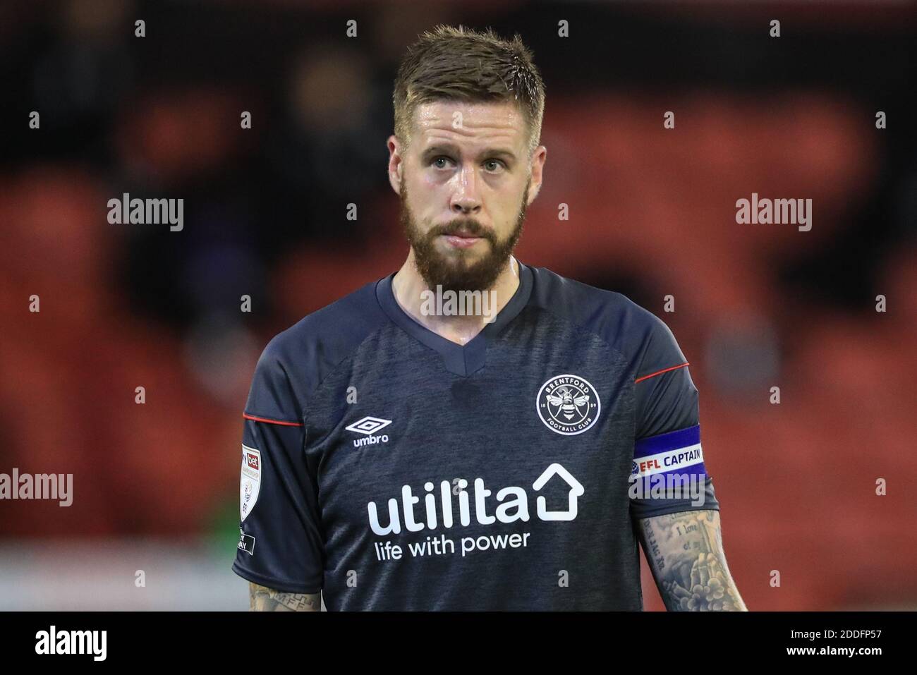Pontus Jansson #18 of Brentford during the game Stock Photo